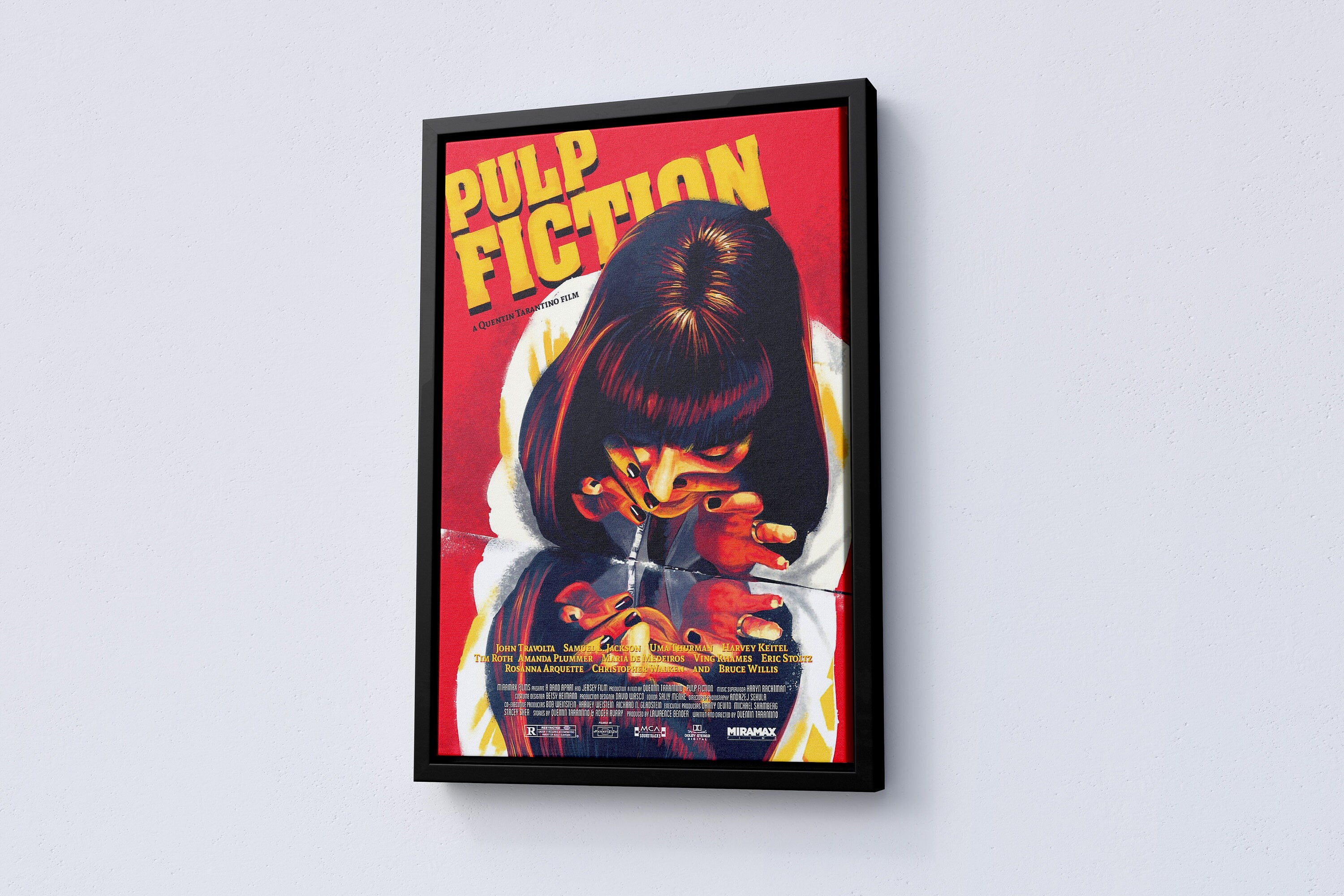 Pulp Fiction Mia Wallace Canvas Poster