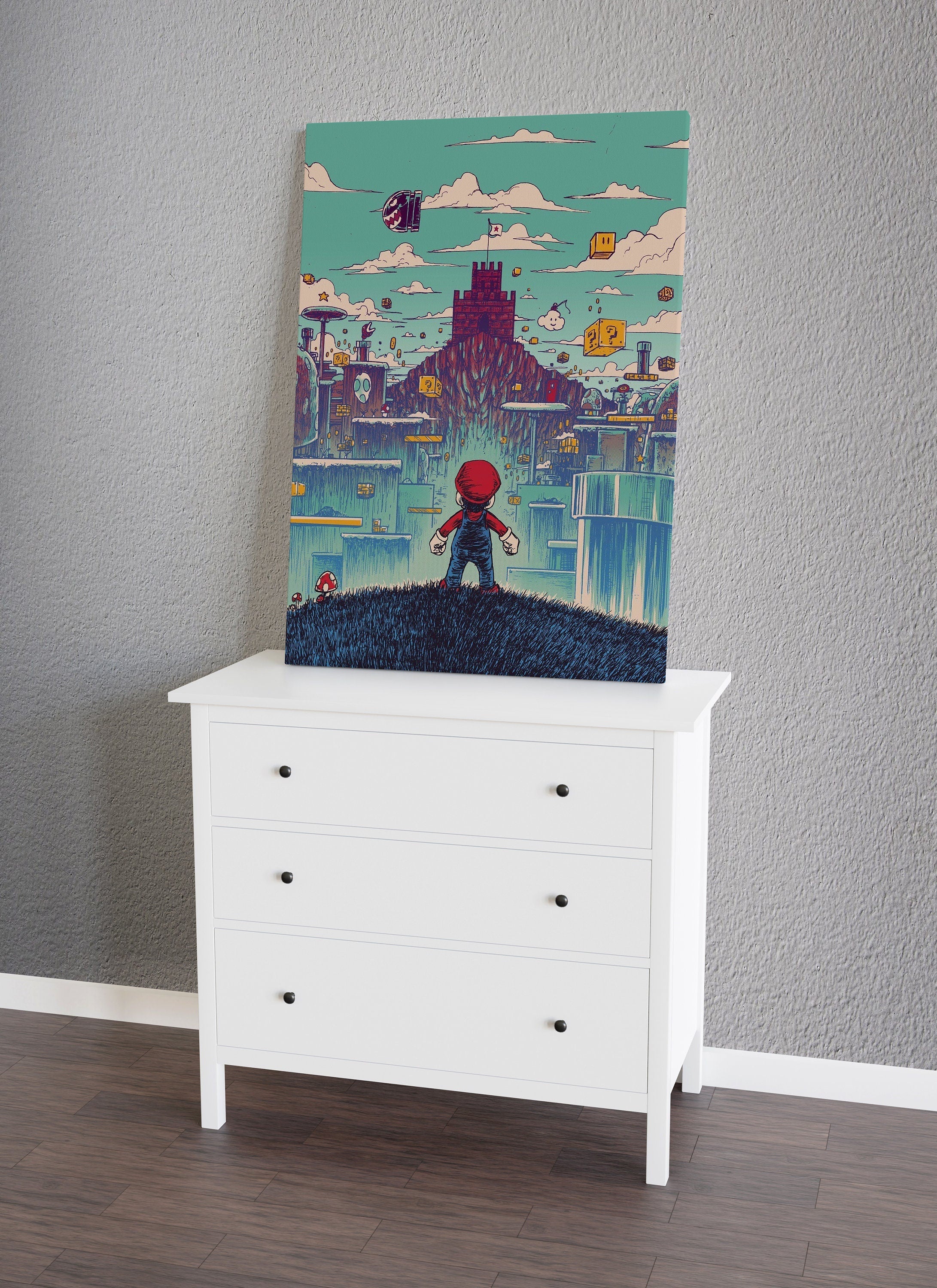 Mario Canvas Wall Art