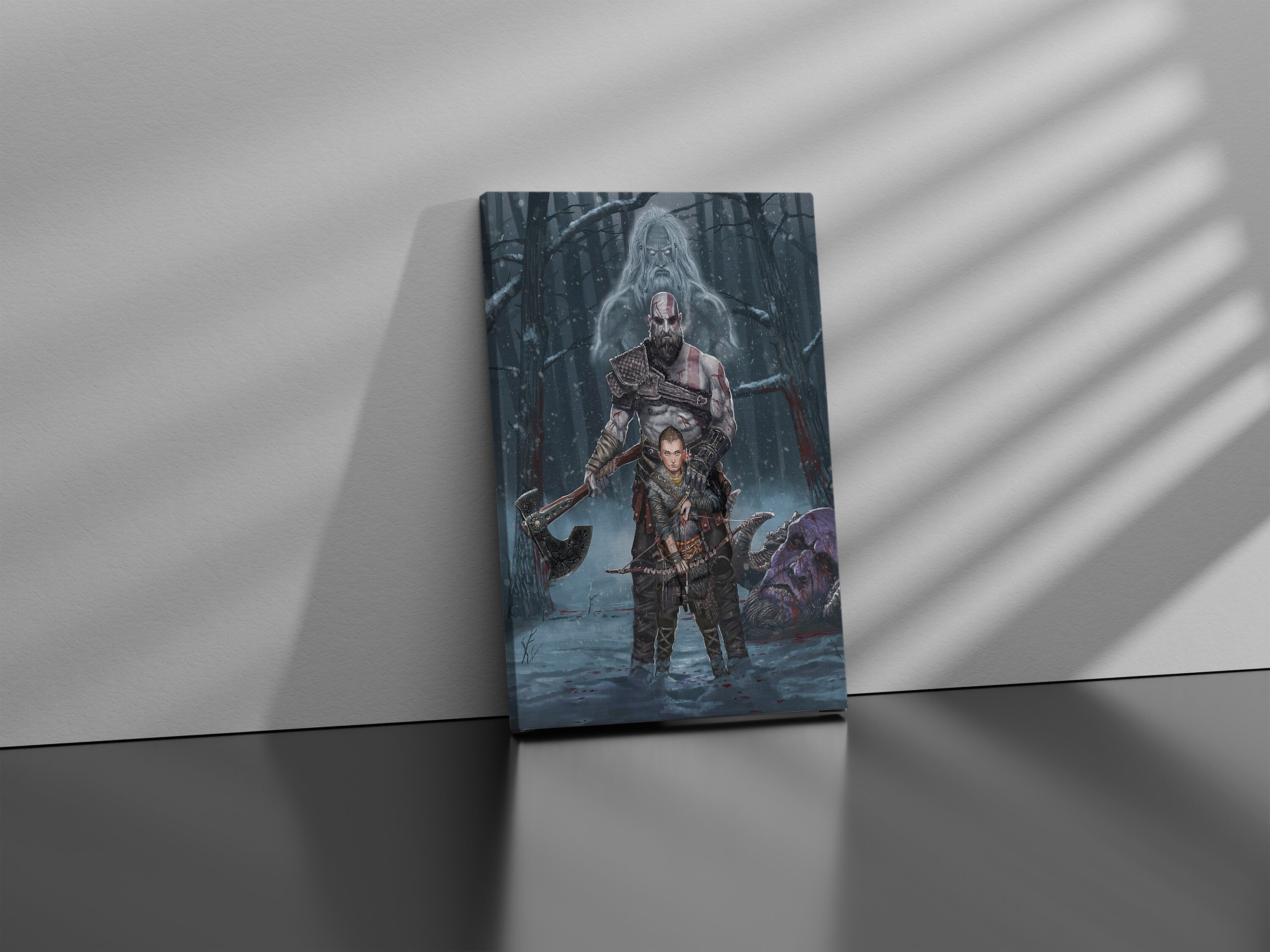 God of War Family Tree Canvas Print