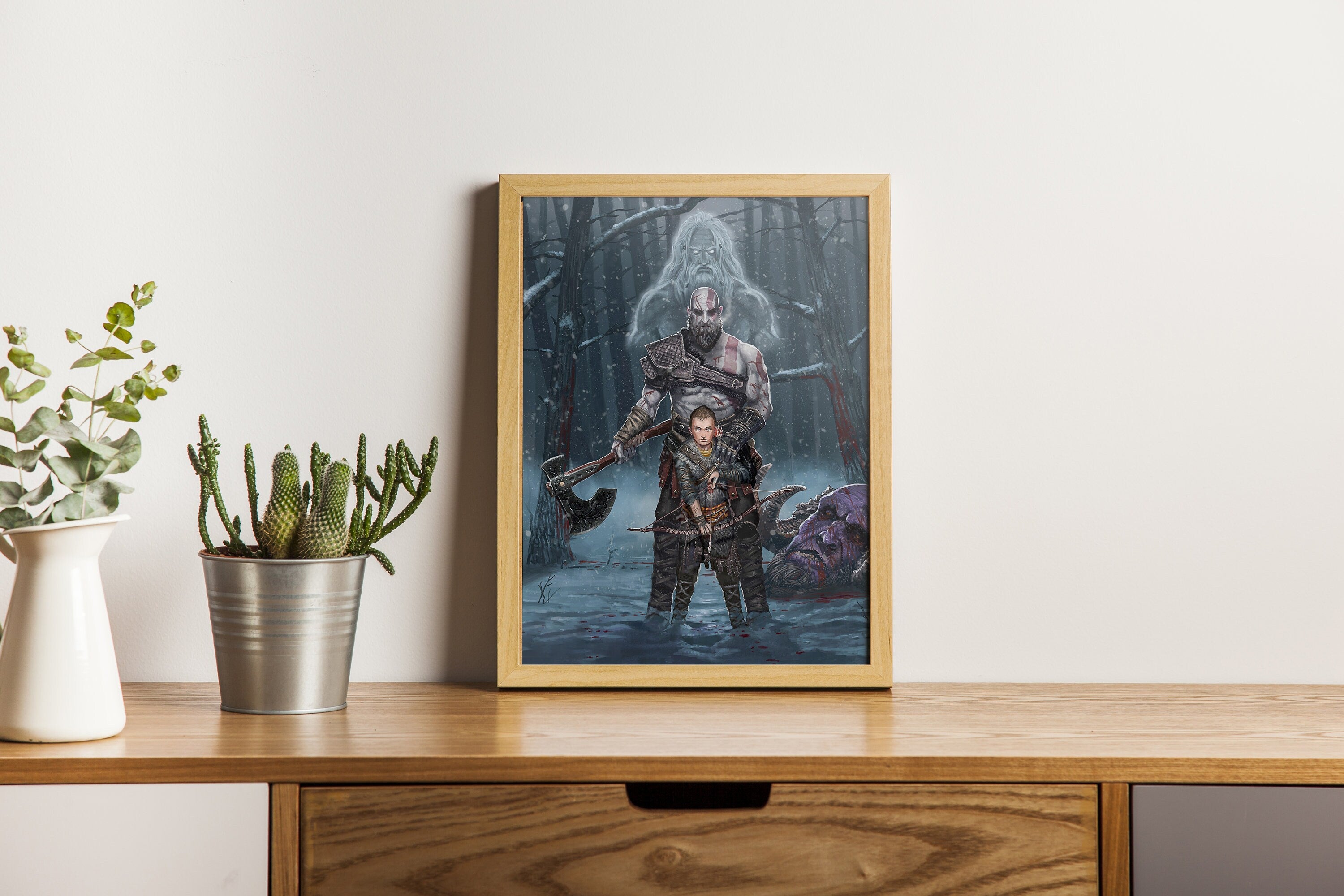 God of War Family Tree Canvas Print