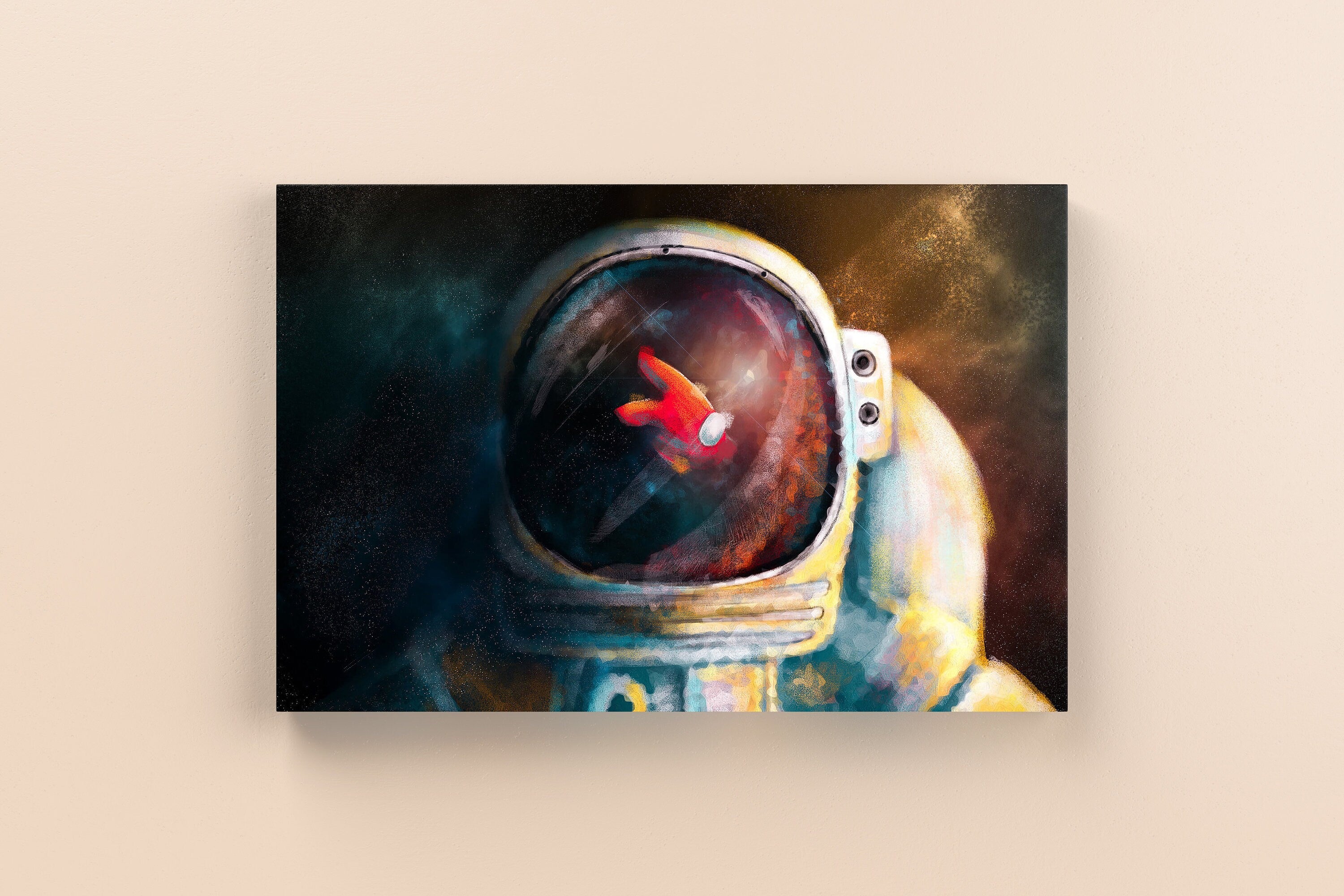 Among Us Astronaut Canvas Wall Decor