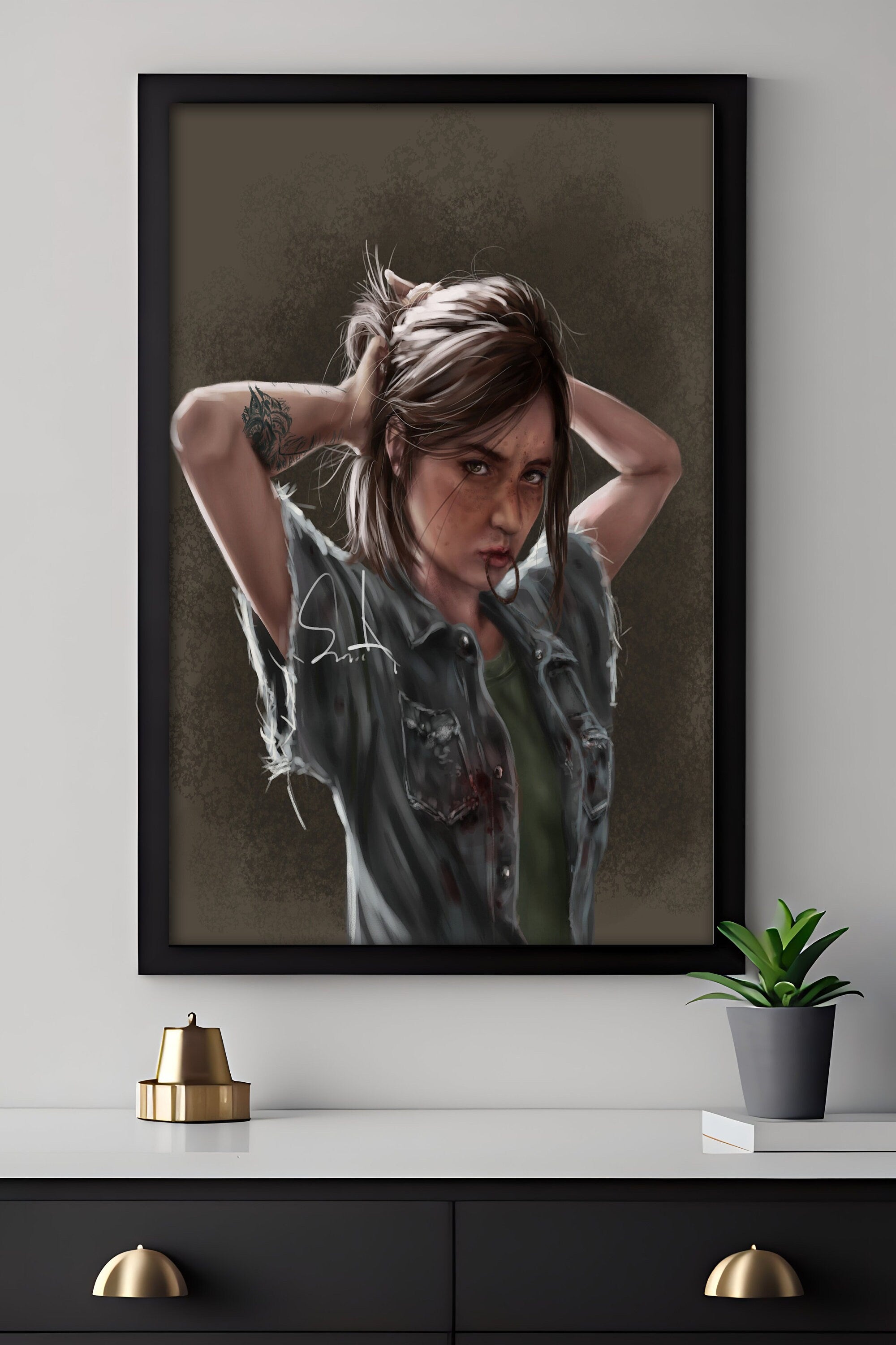 TLOU Ellie Canvas Wall Art