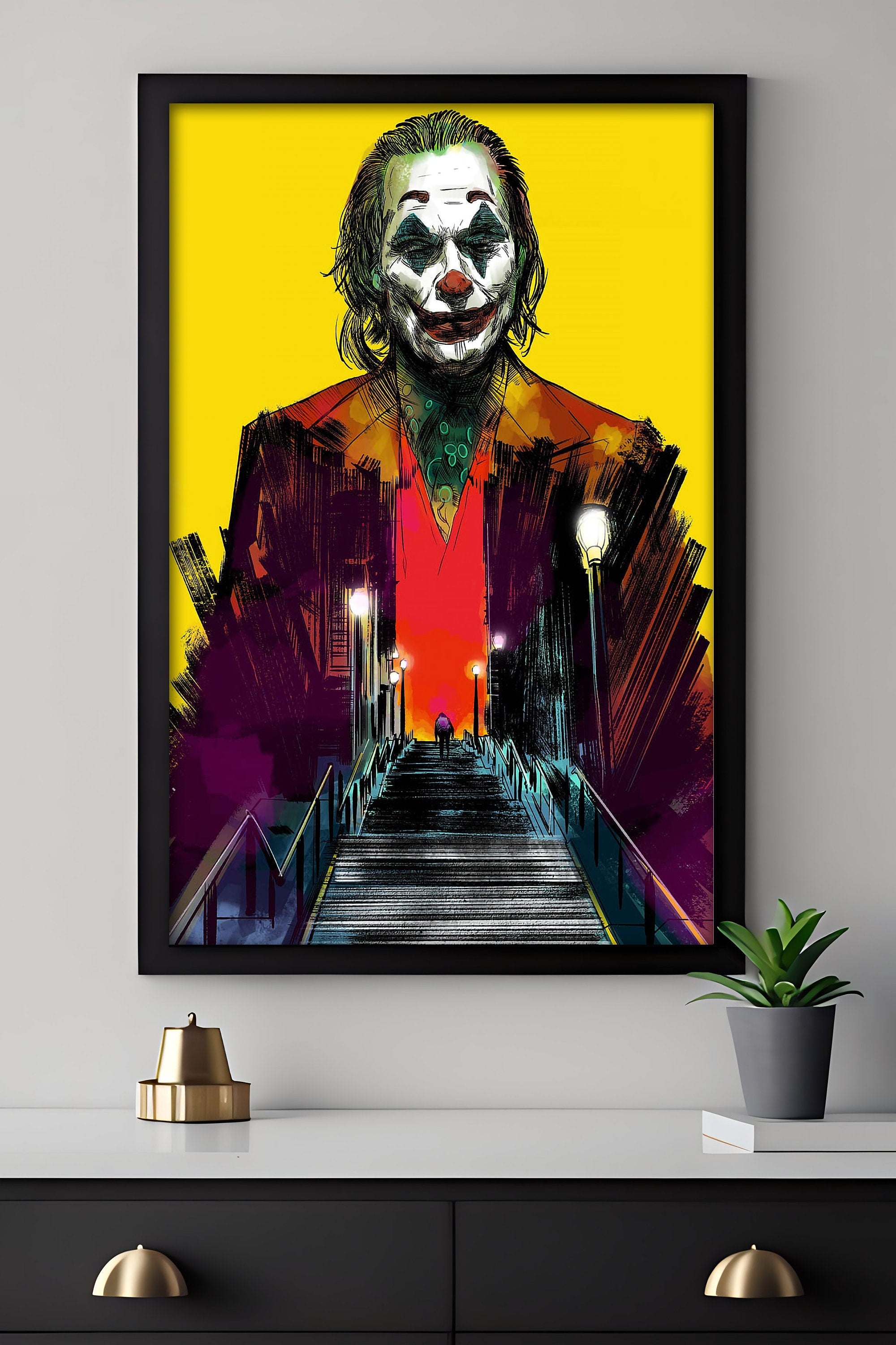 Joker Canvas Wall Art