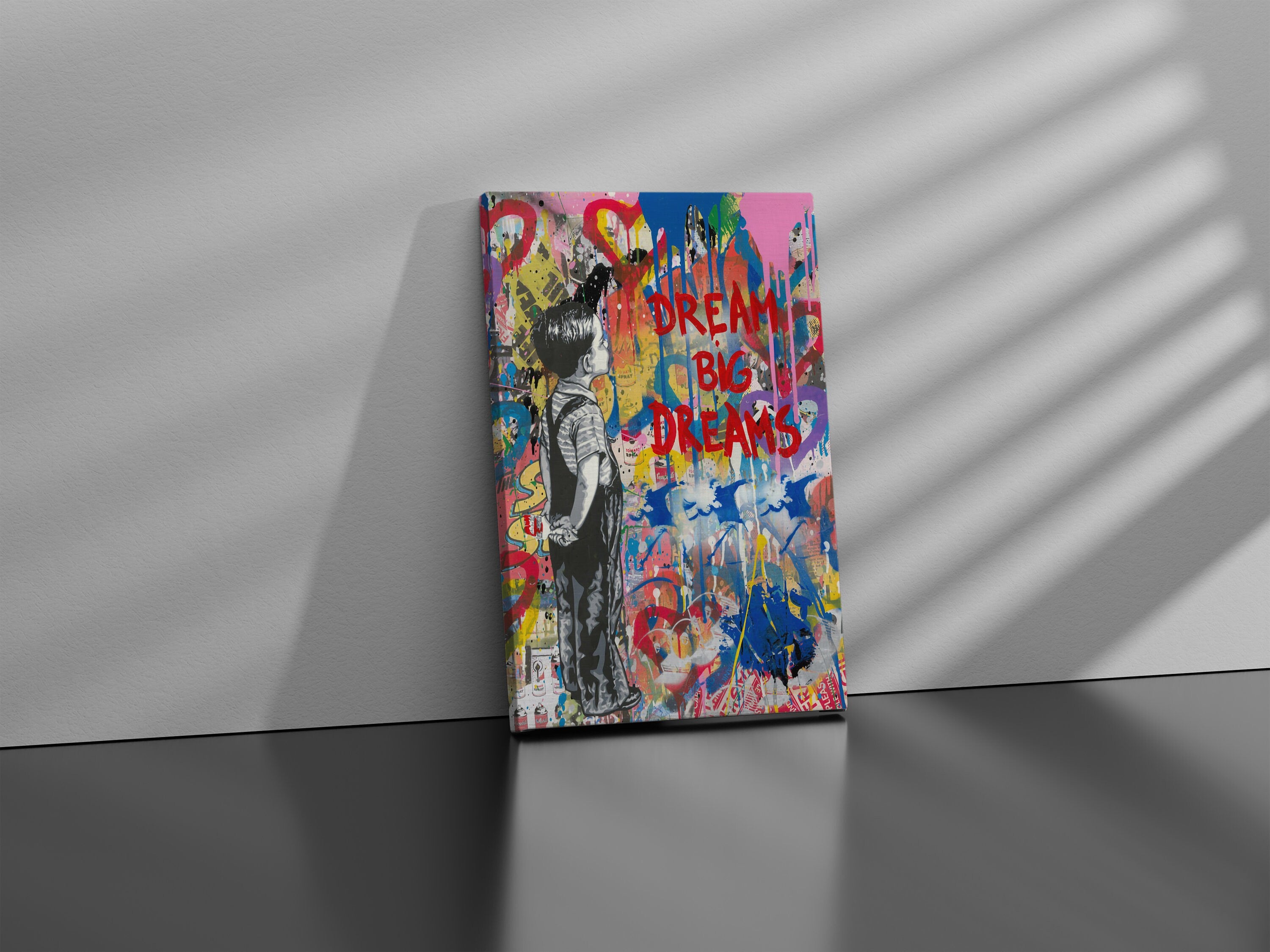 Mr Brainwash Graffiti Canvas Art