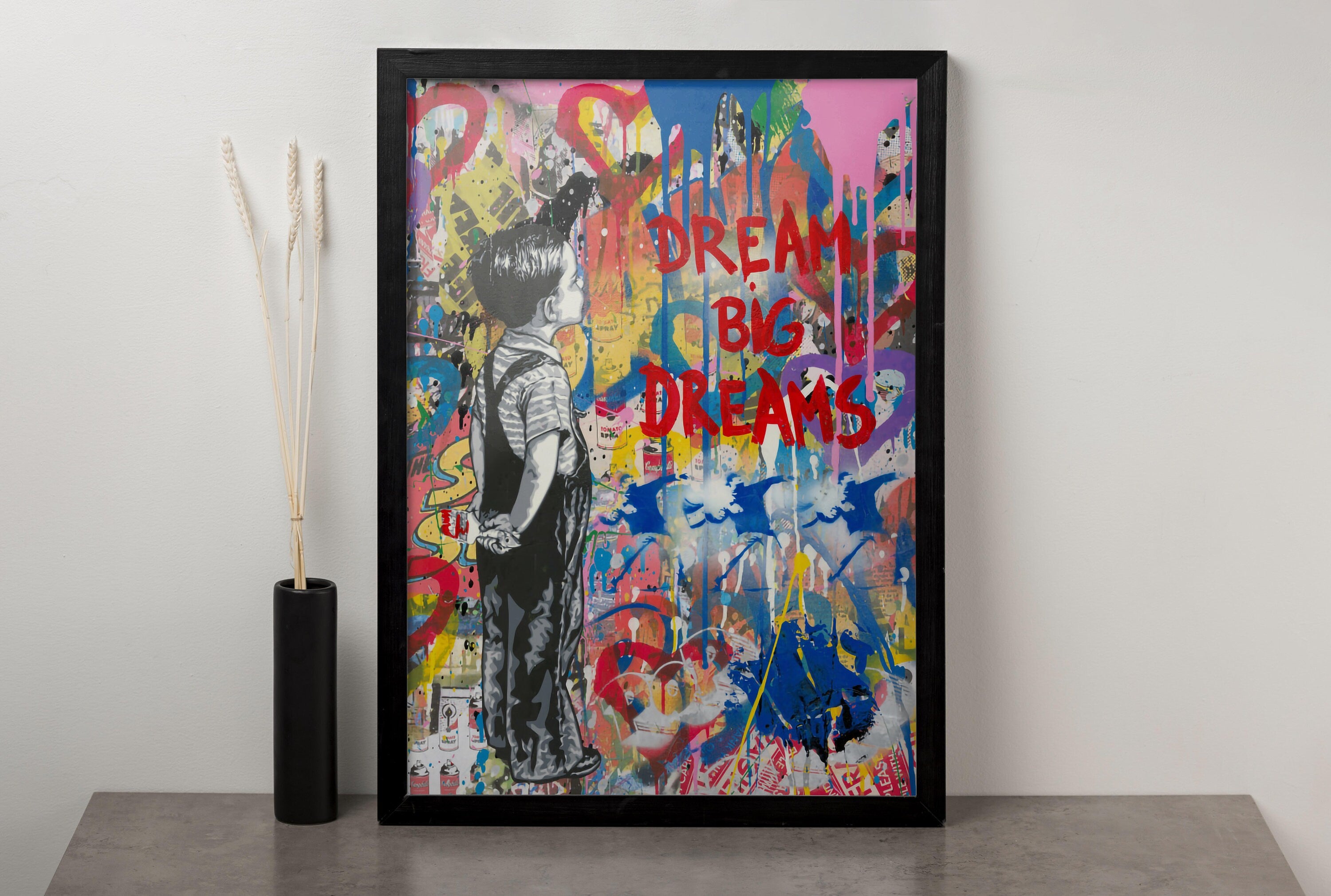 Mr Brainwash Graffiti Canvas Art