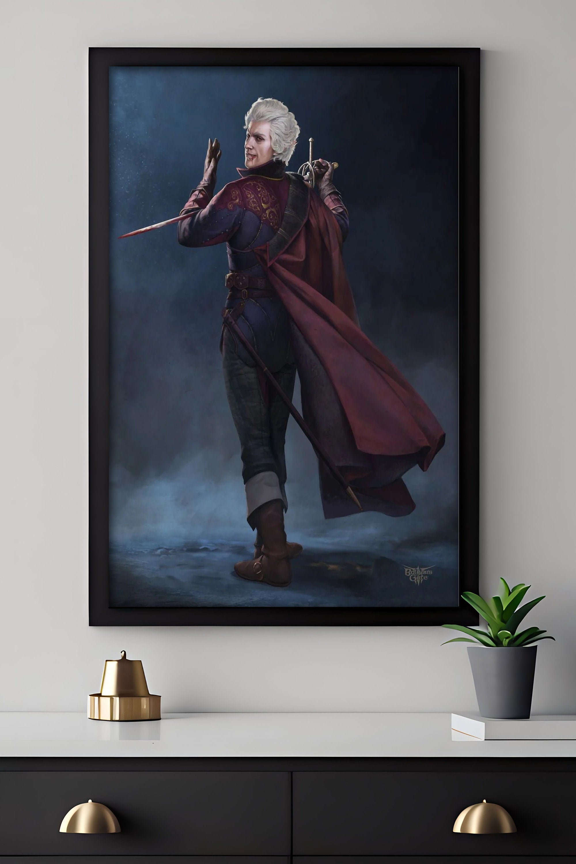 Baldur's Gate 3 Astarion Canvas Poster