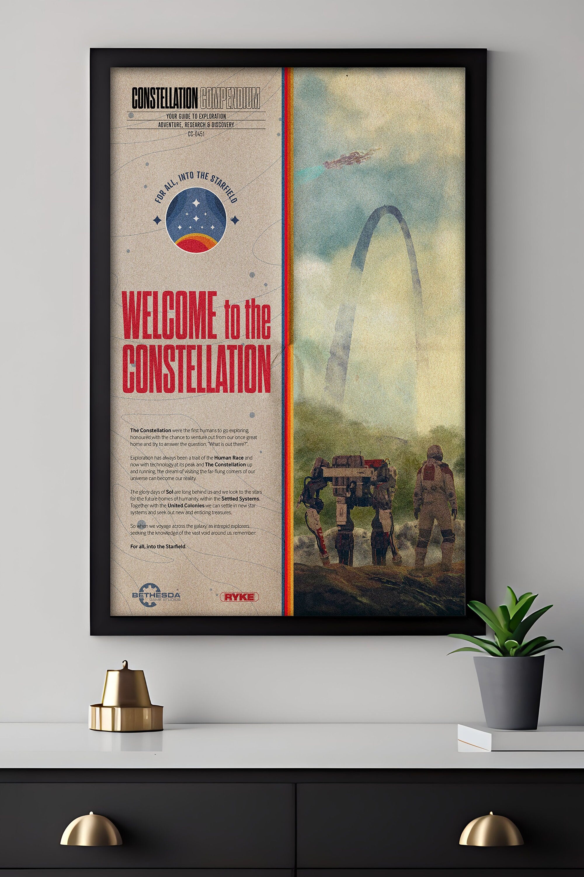 Welcome to the Constellation Canvas Poster