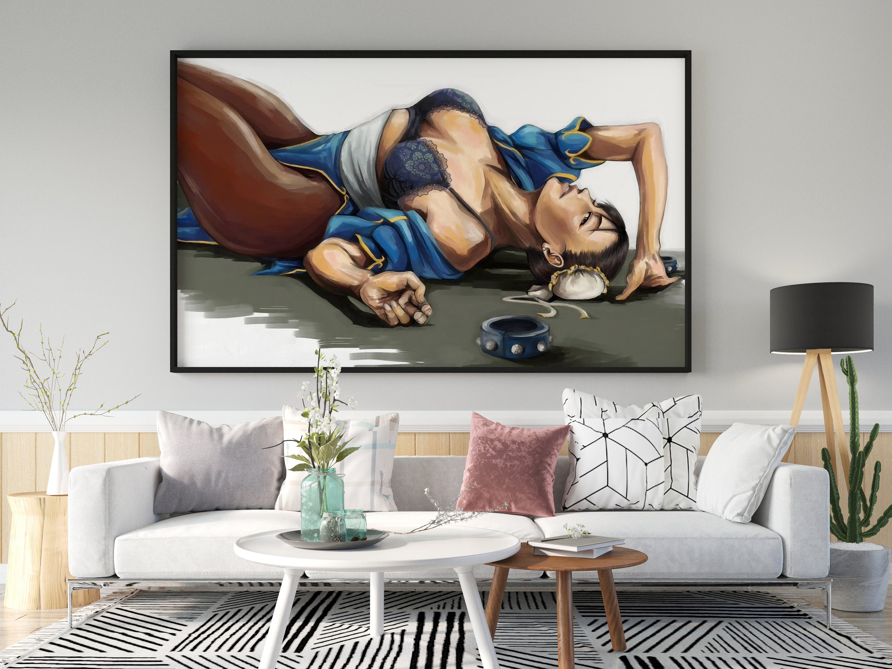 Chun Li Canvas Wall Art