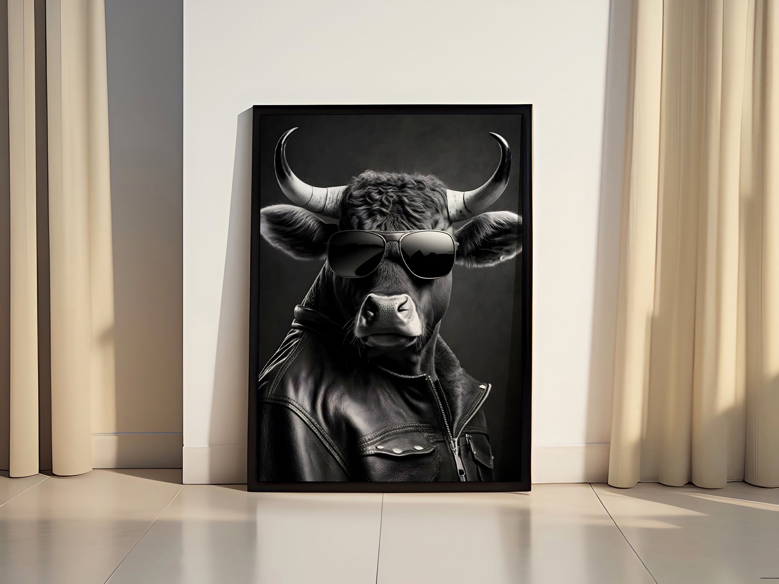 Bull Canvas Wall Art