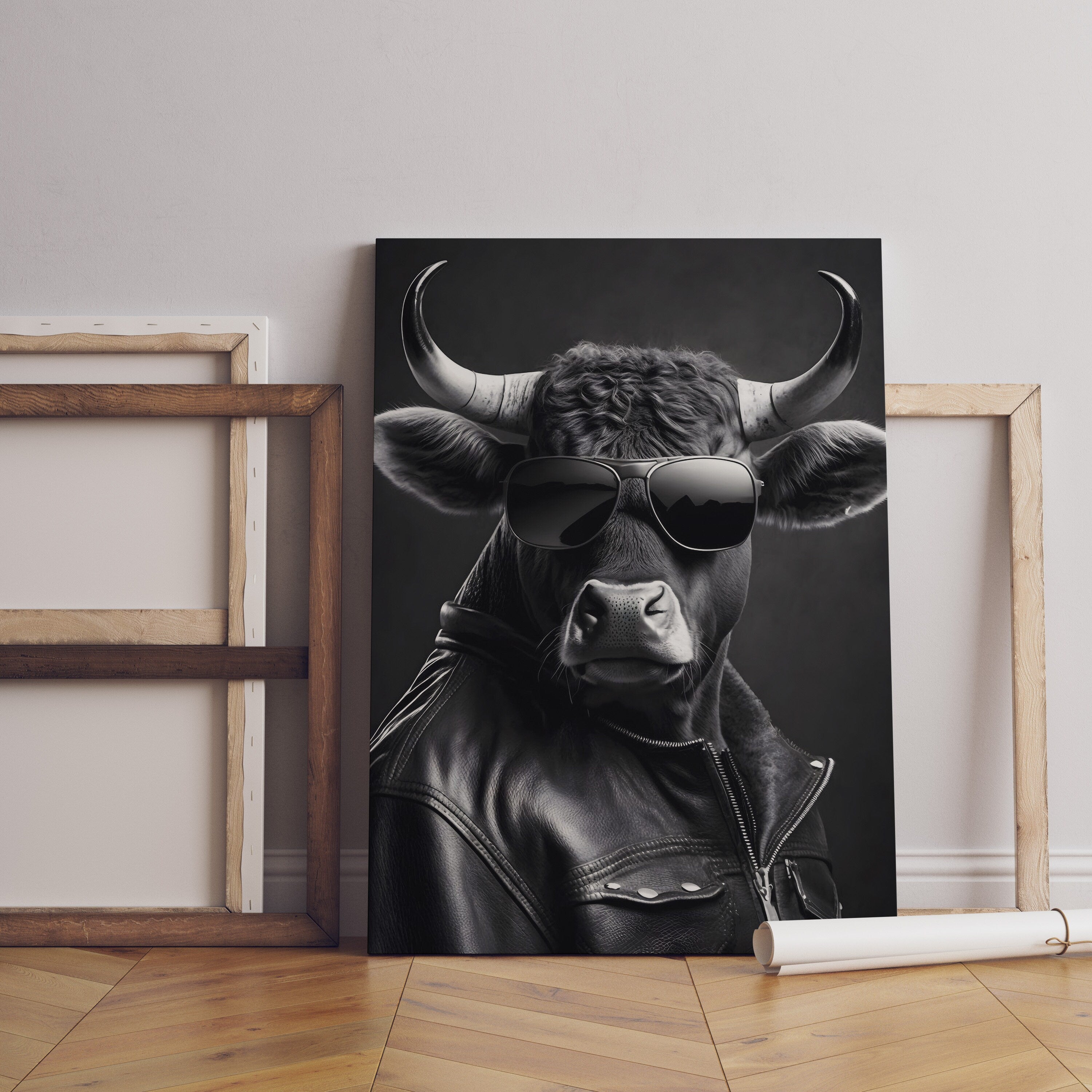 Bull Canvas Wall Art