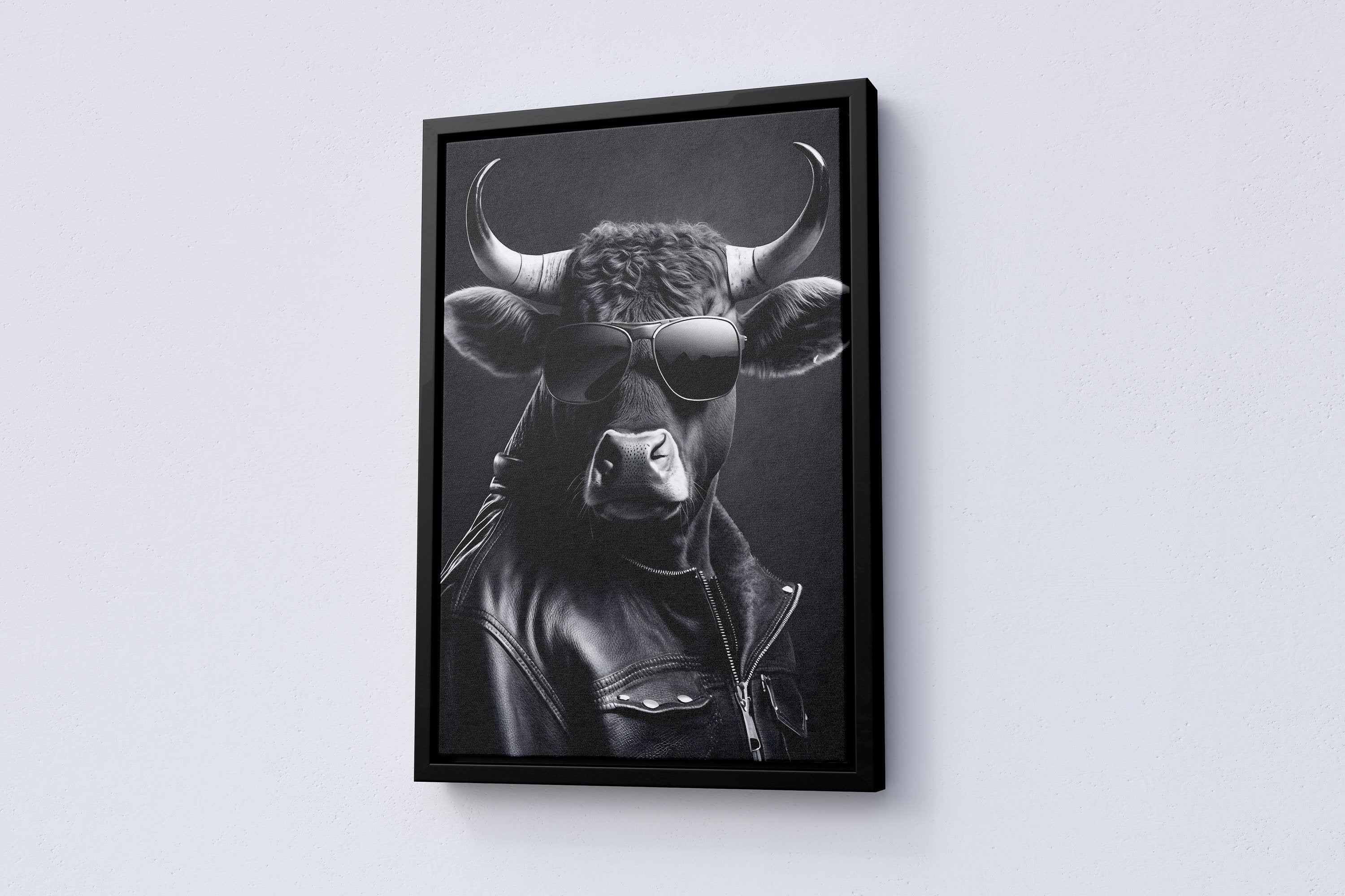 Bull Canvas Wall Art