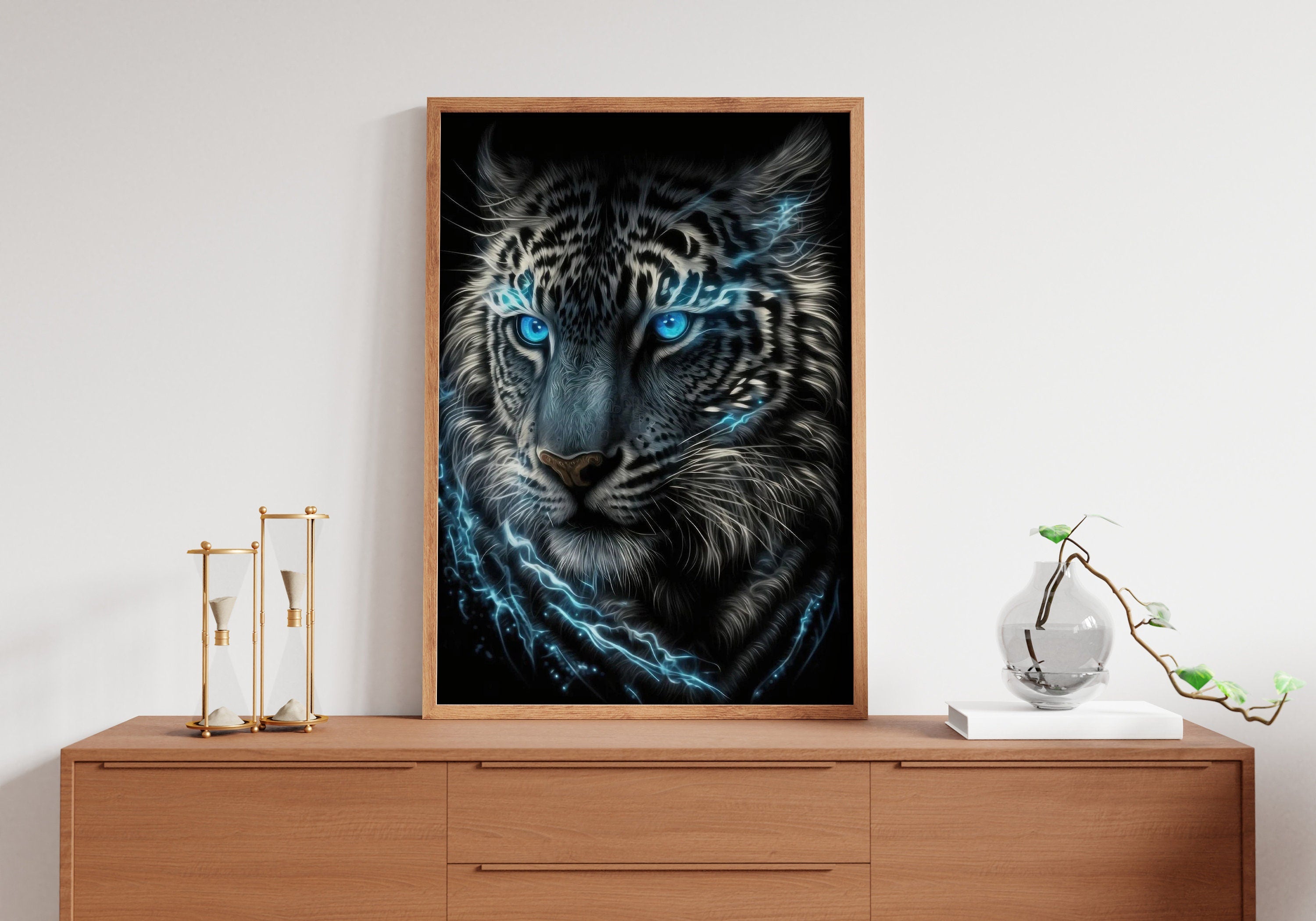 Colourful Lion Canvas Wall Art