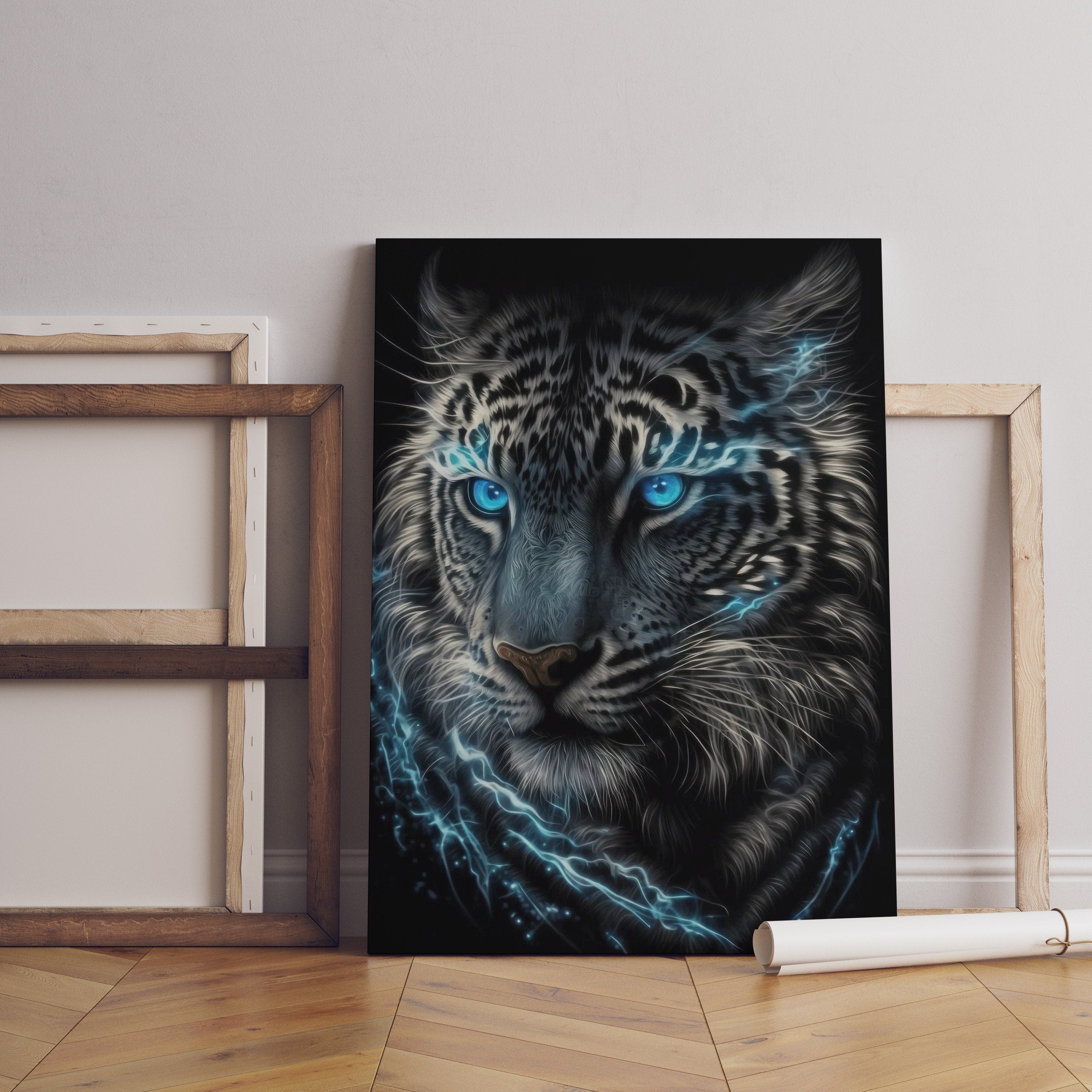 Colourful Lion Canvas Wall Art