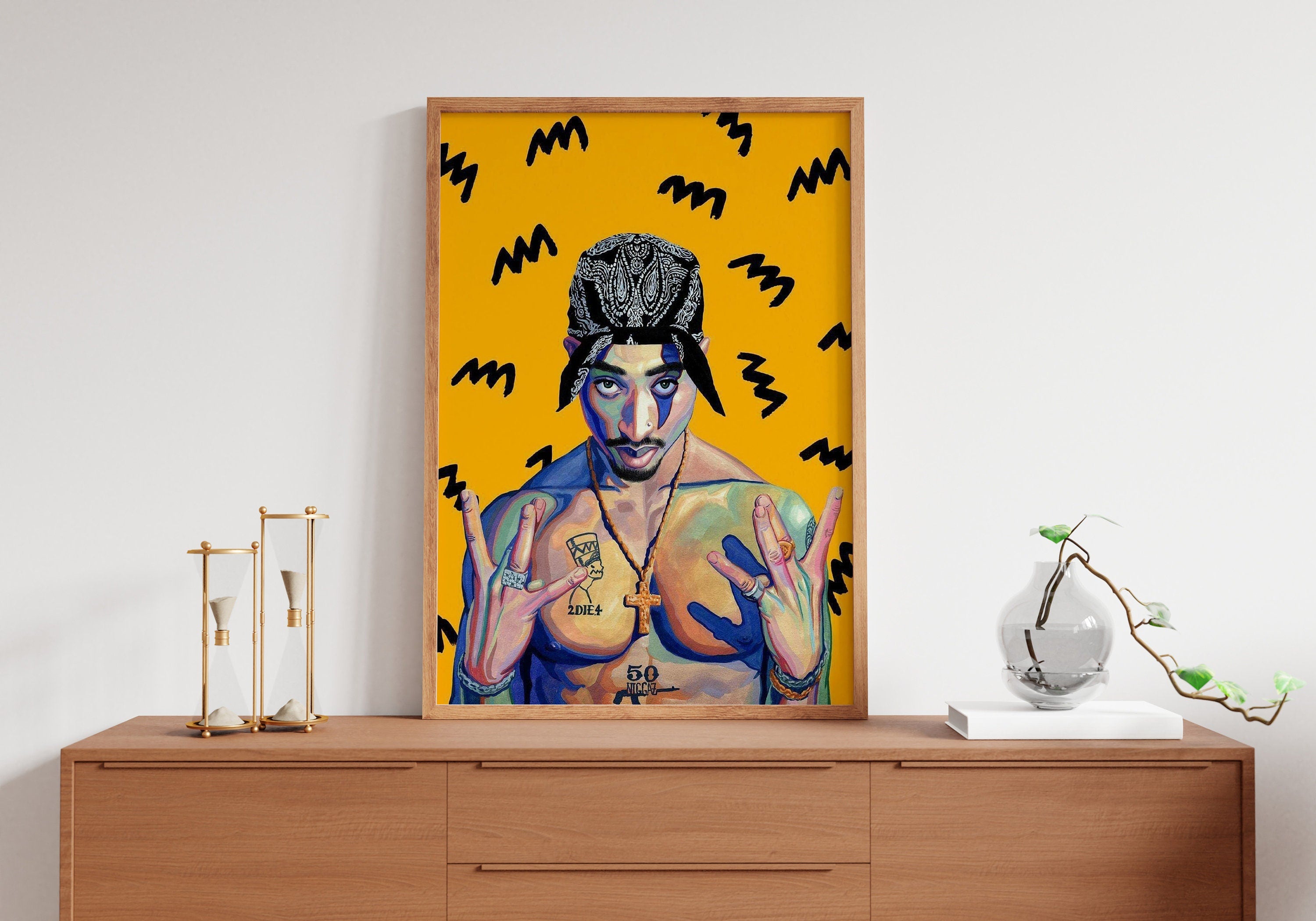 Tupac Shakur Canvas Wall Art