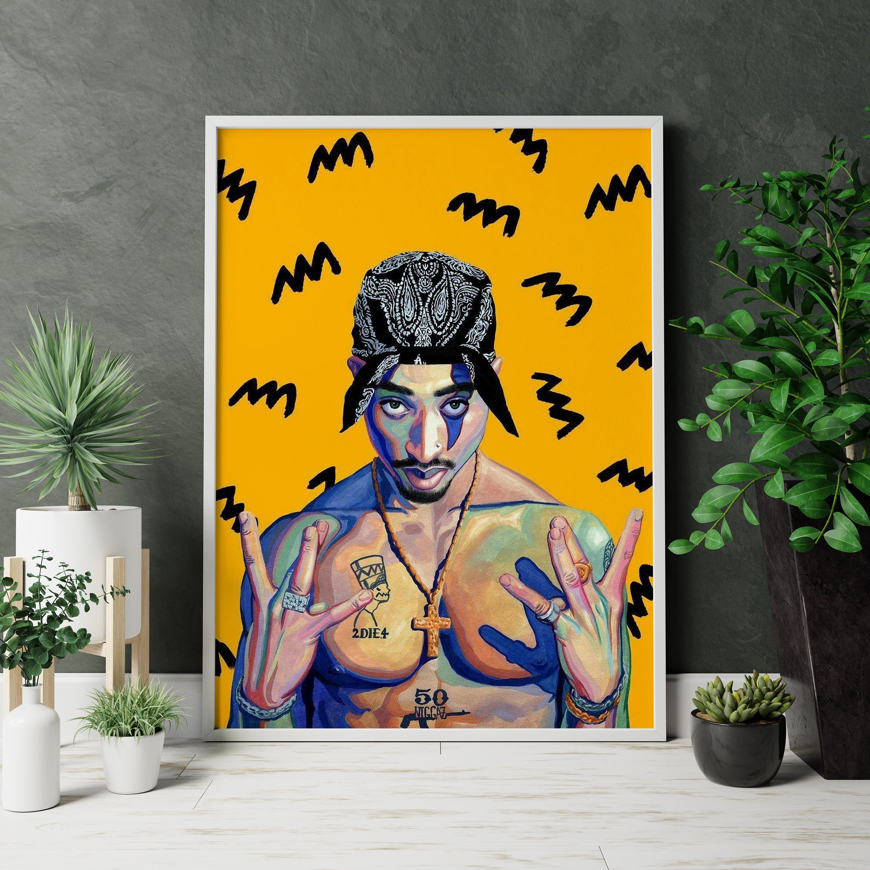 Tupac Shakur Canvas Wall Art