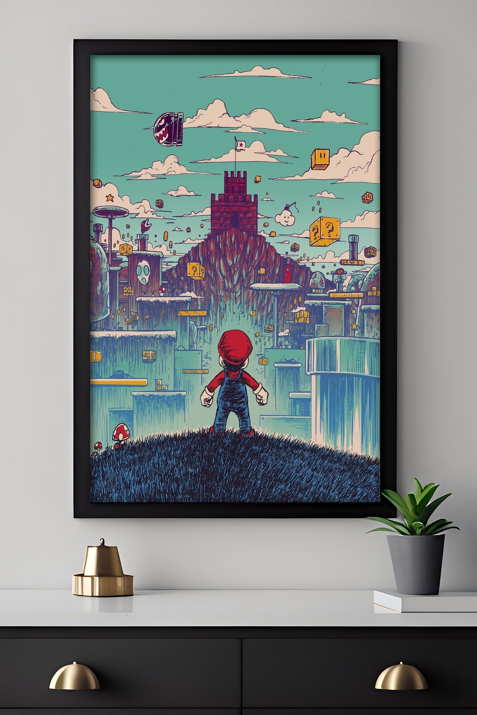 Mario Canvas Wall Art