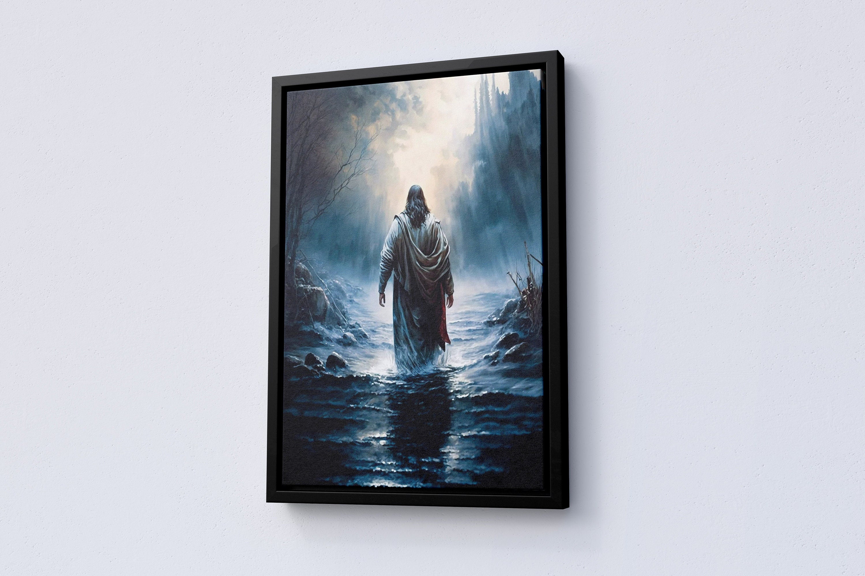 Jesus Walking On Water Canvas Poster