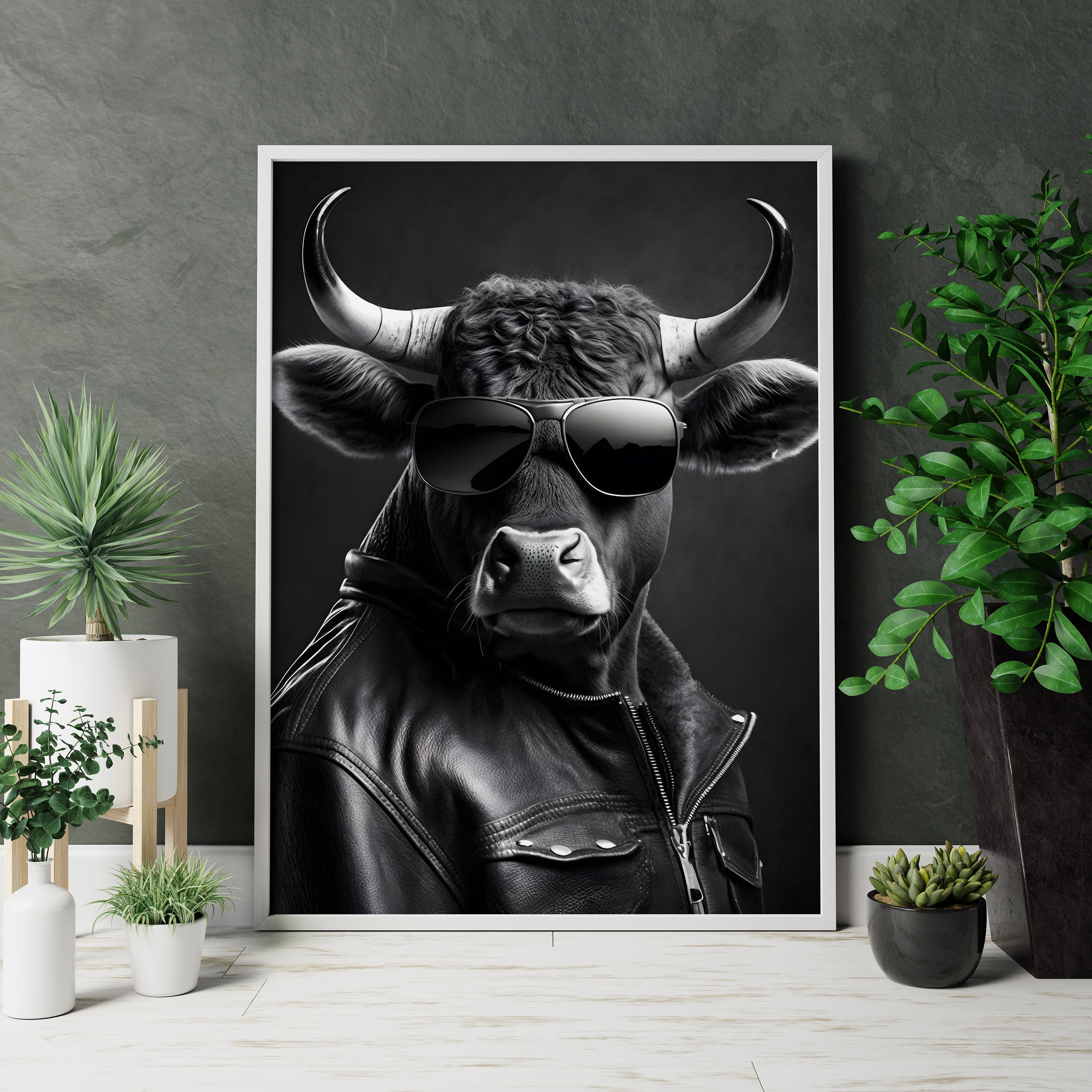 Bull Canvas Wall Art