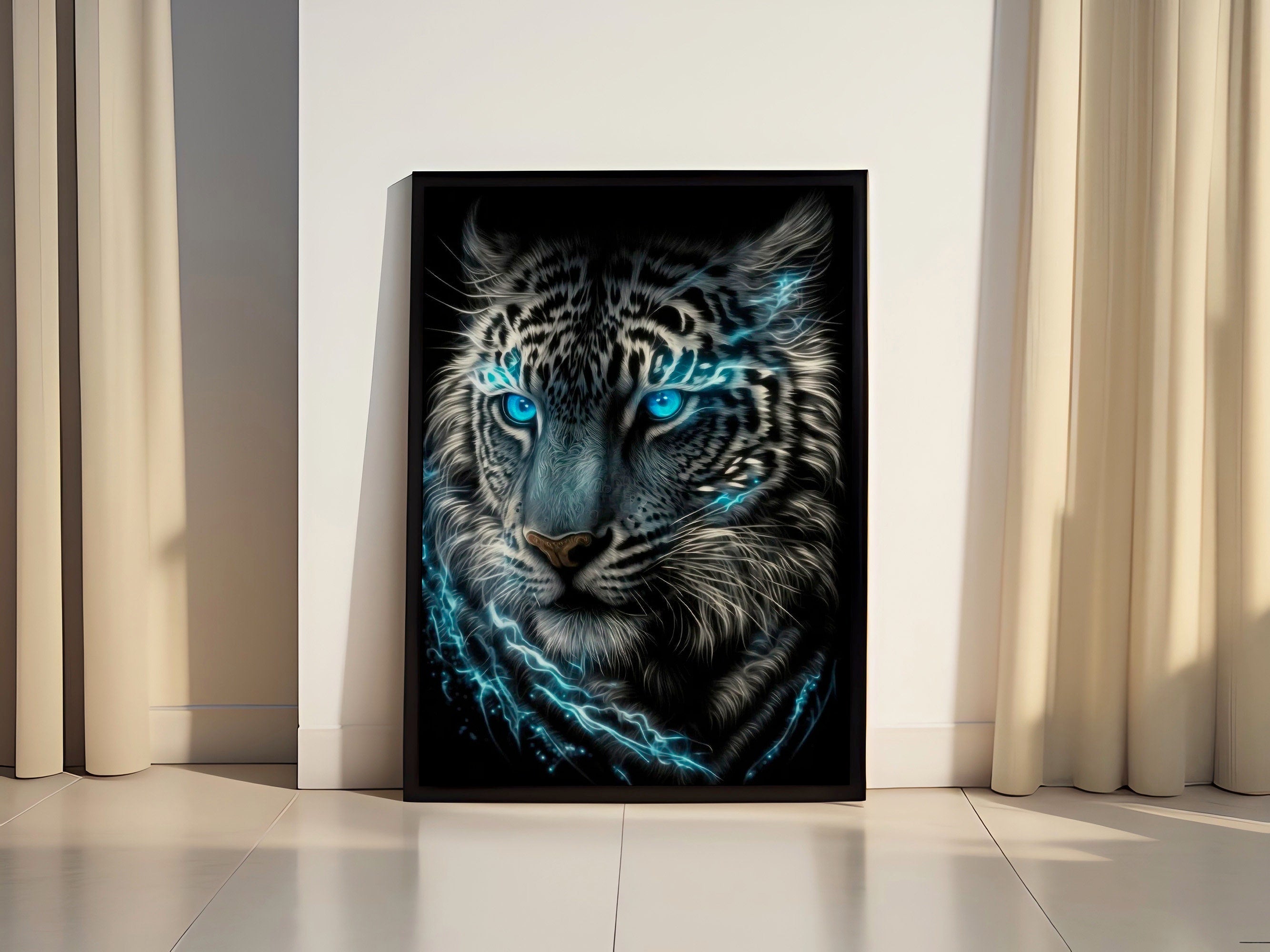 Colourful Lion Canvas Wall Art