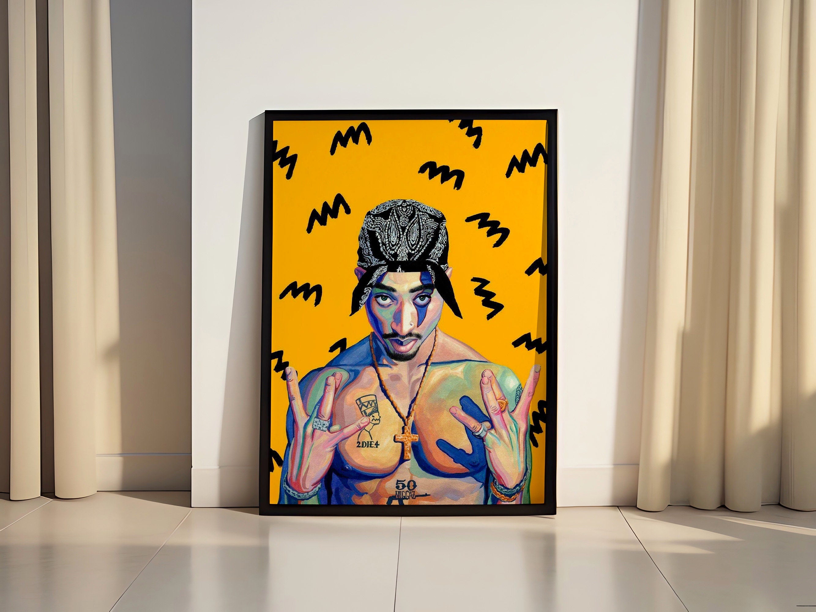 Tupac Shakur Canvas Wall Art