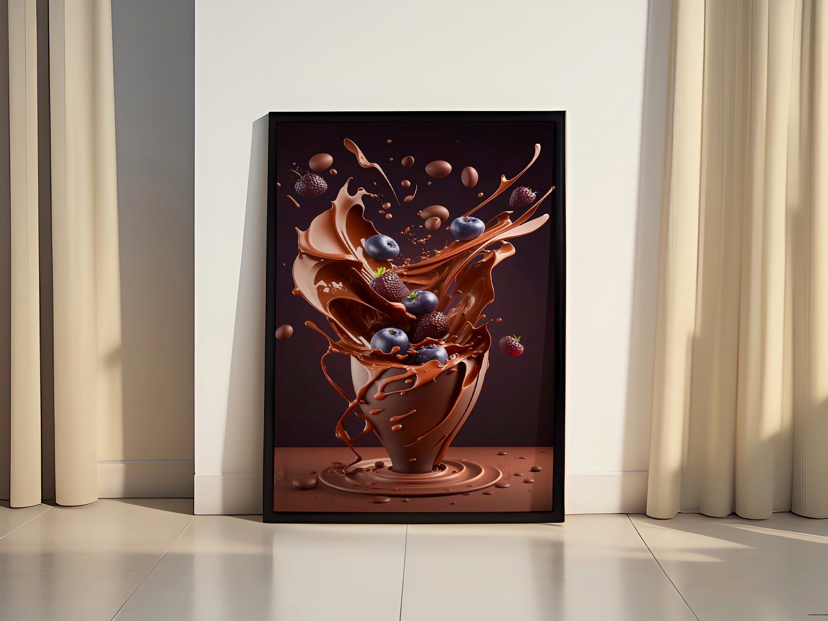 Chocolate Canvas Wall Poster