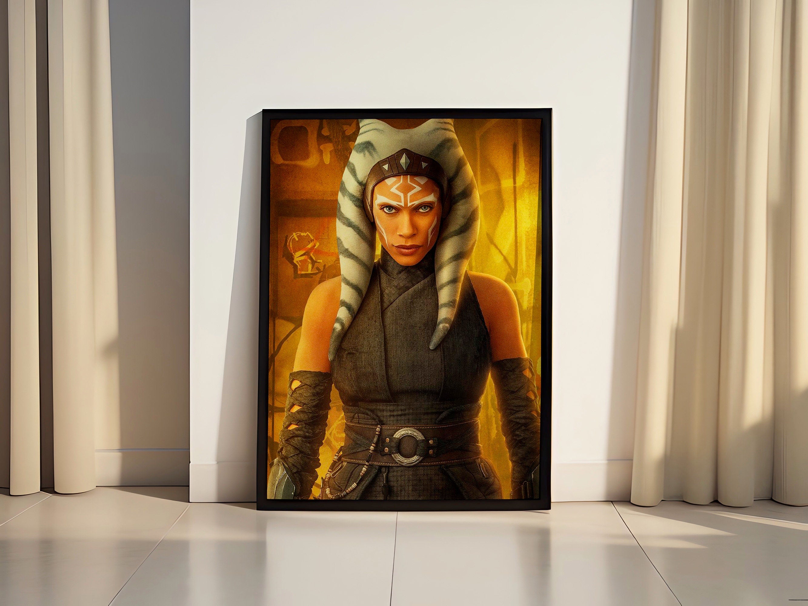 Ahsoka Tano & Darth Vader Canvas Poster