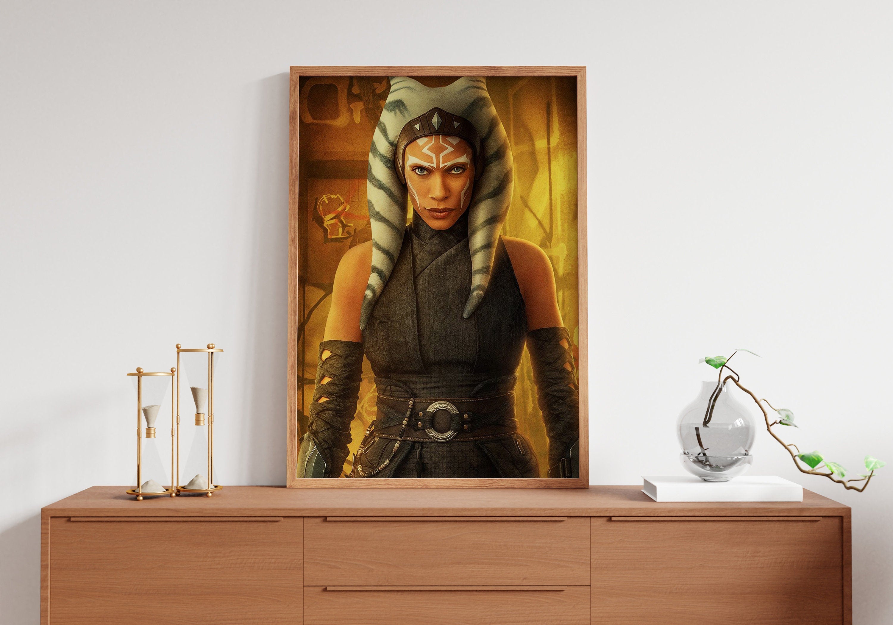 Ahsoka Tano & Darth Vader Canvas Poster