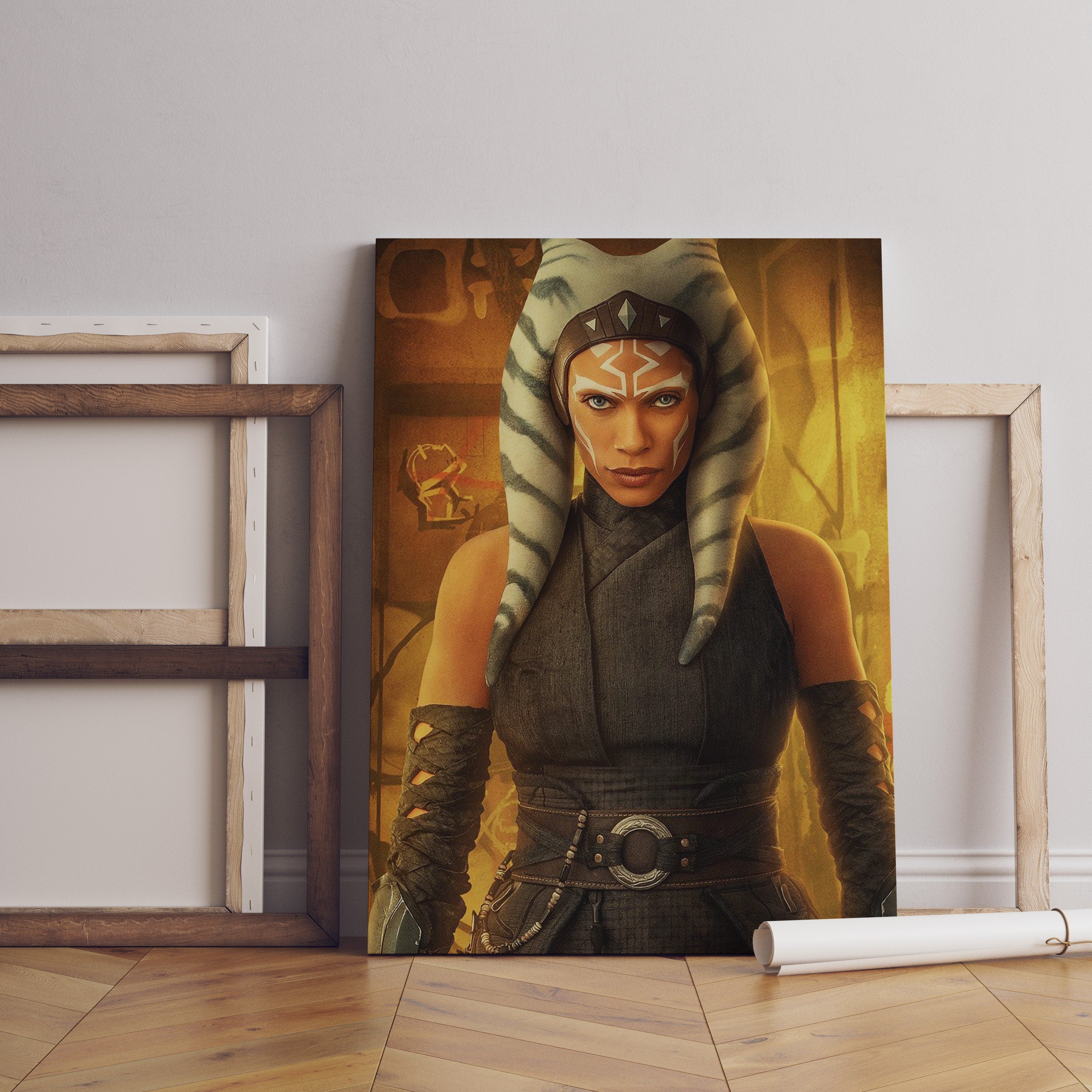 Ahsoka Tano & Darth Vader Canvas Poster