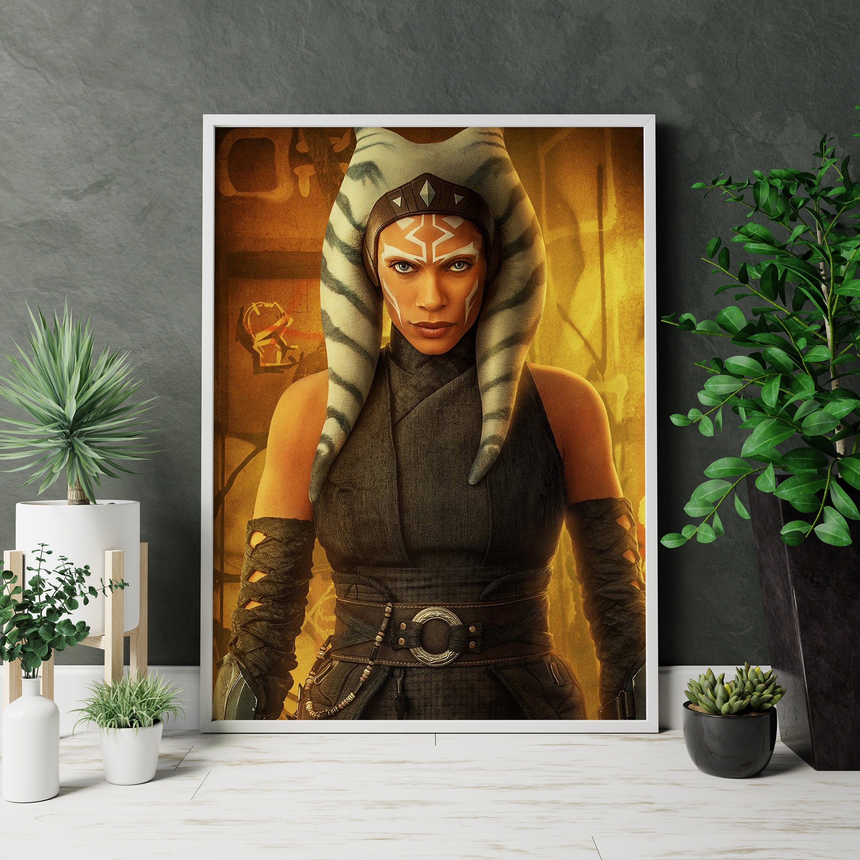 Ahsoka Tano & Darth Vader Canvas Poster