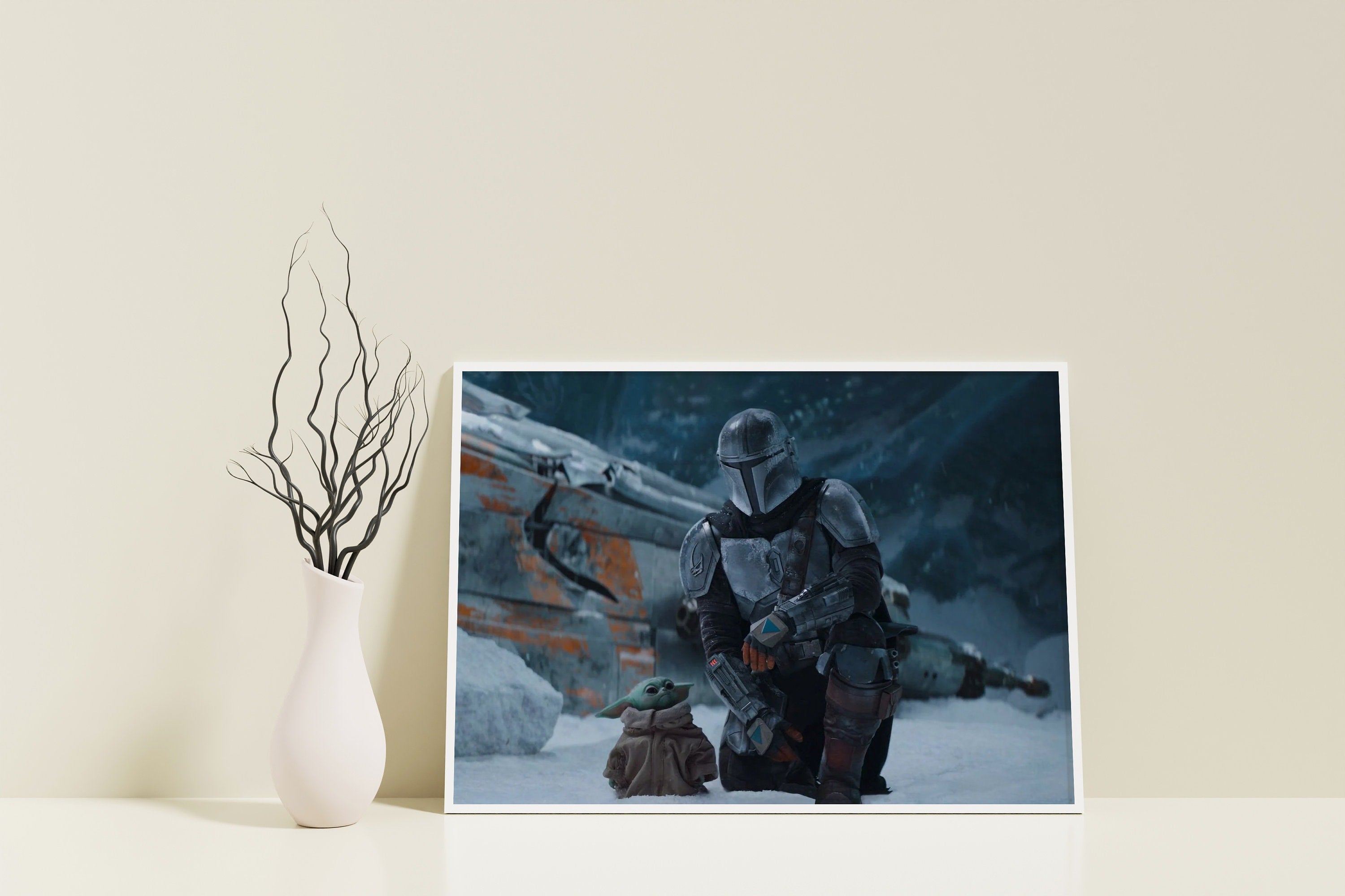 Mandalorian StarWars Movie Canvas Poster