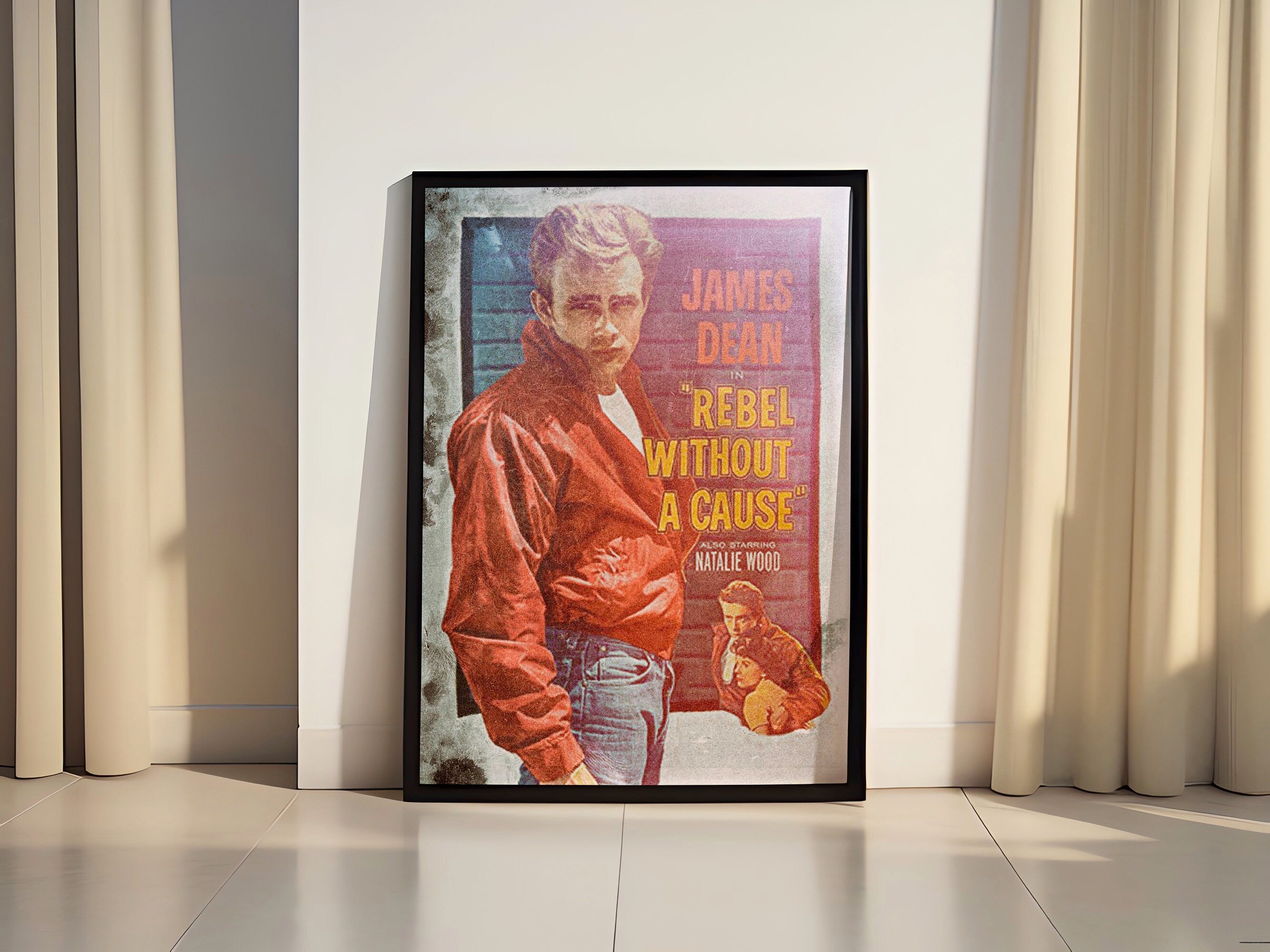 James Dean Rebel Witout A Cause Movie Canvas Poster