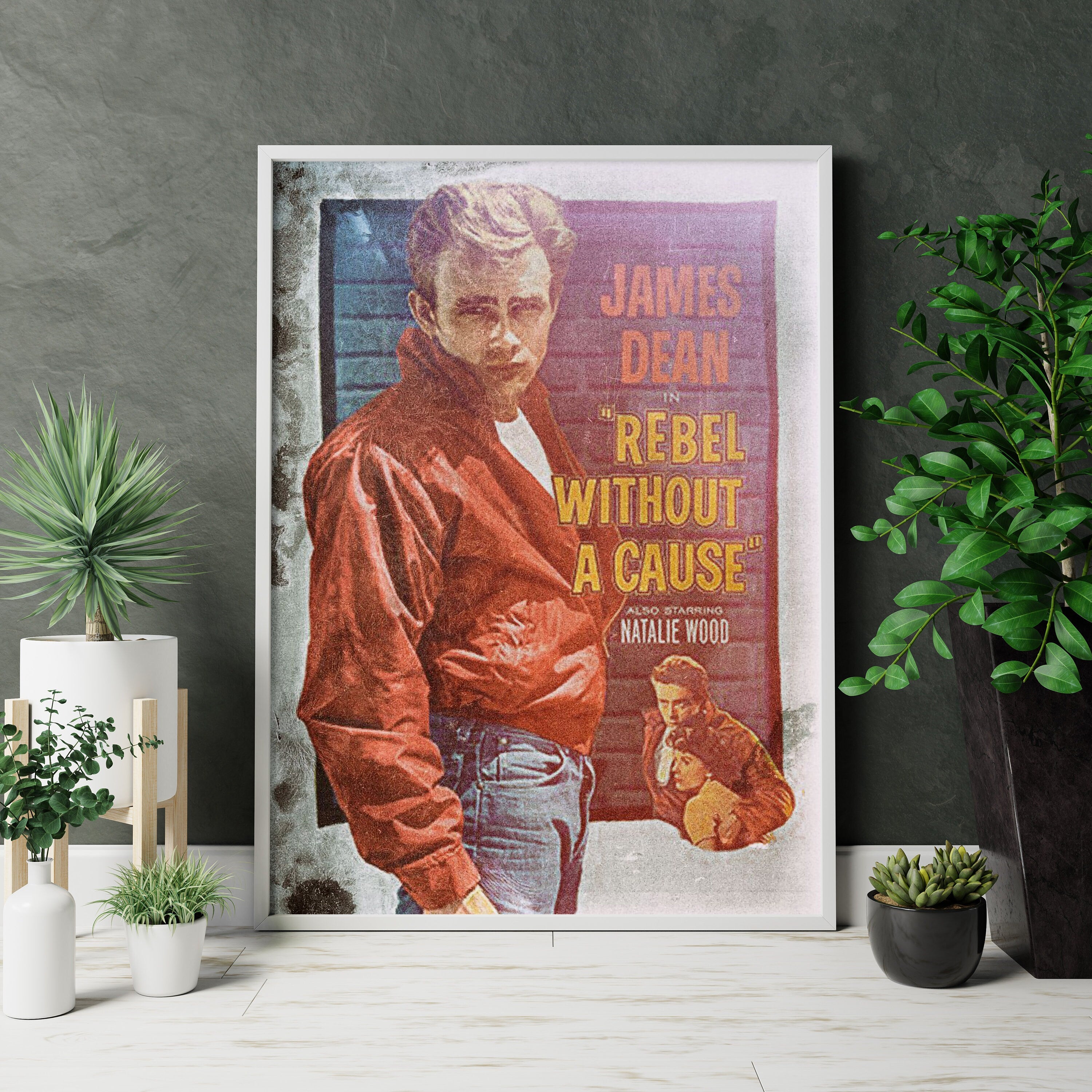 James Dean Rebel Witout A Cause Movie Canvas Poster