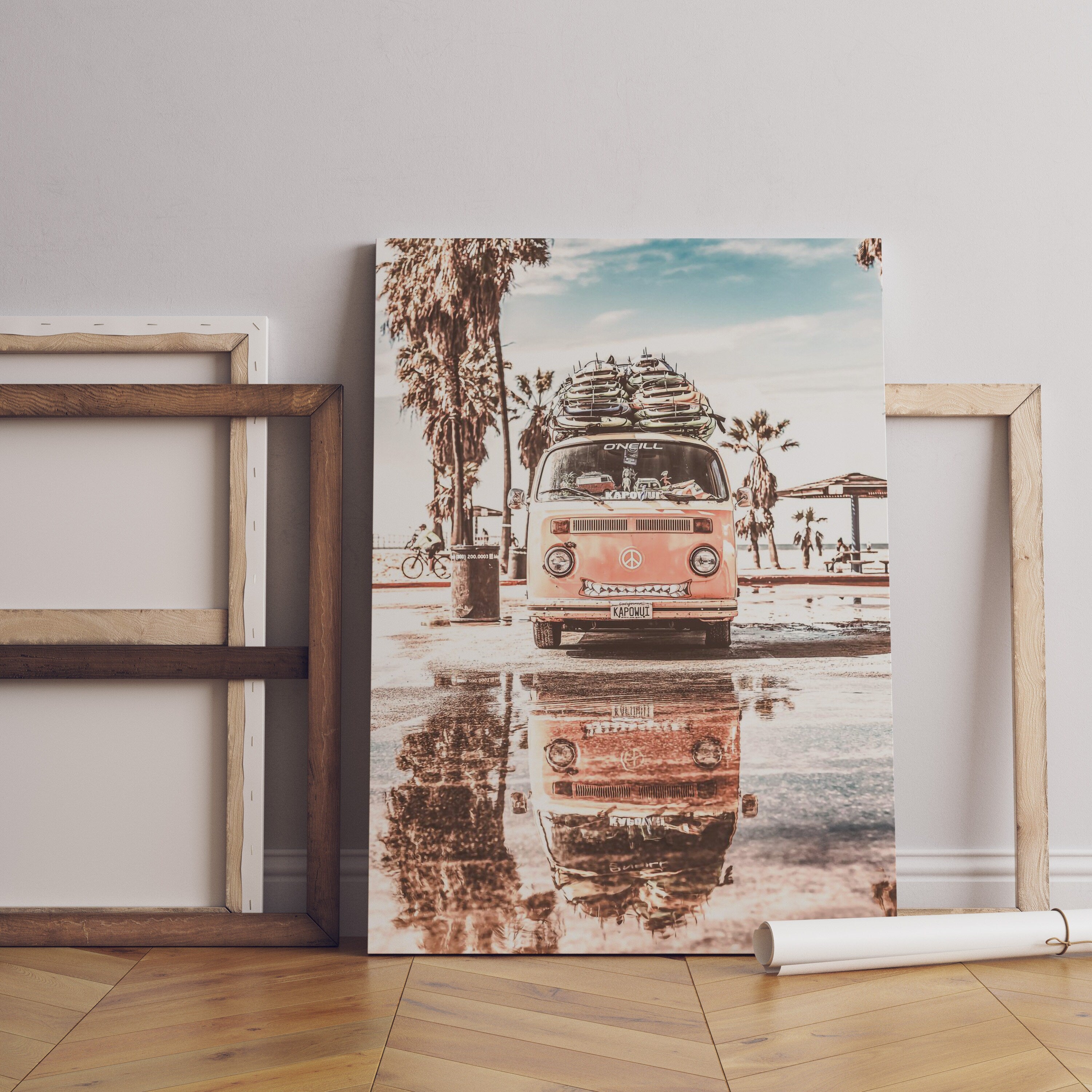 Retro Car Art Canvas