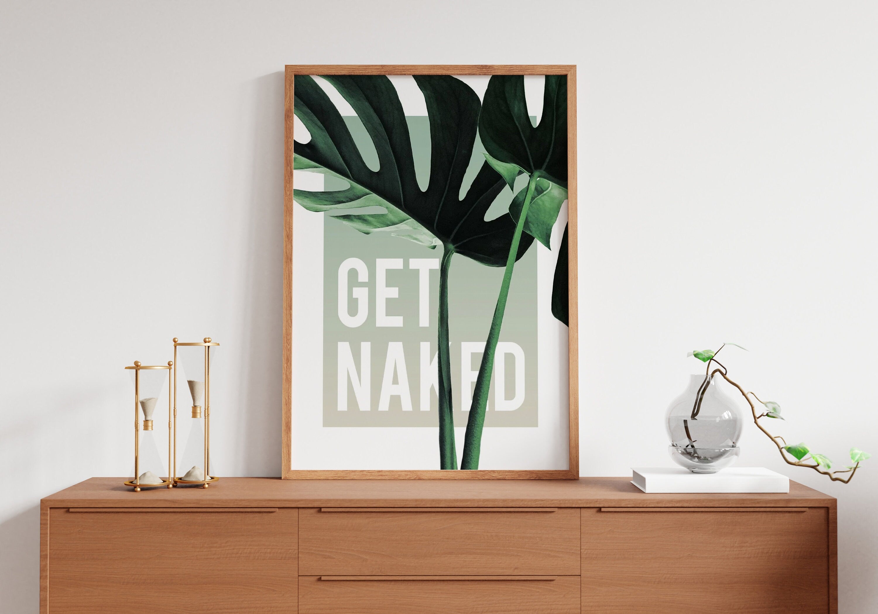 Get Naked Canvas Wall Art