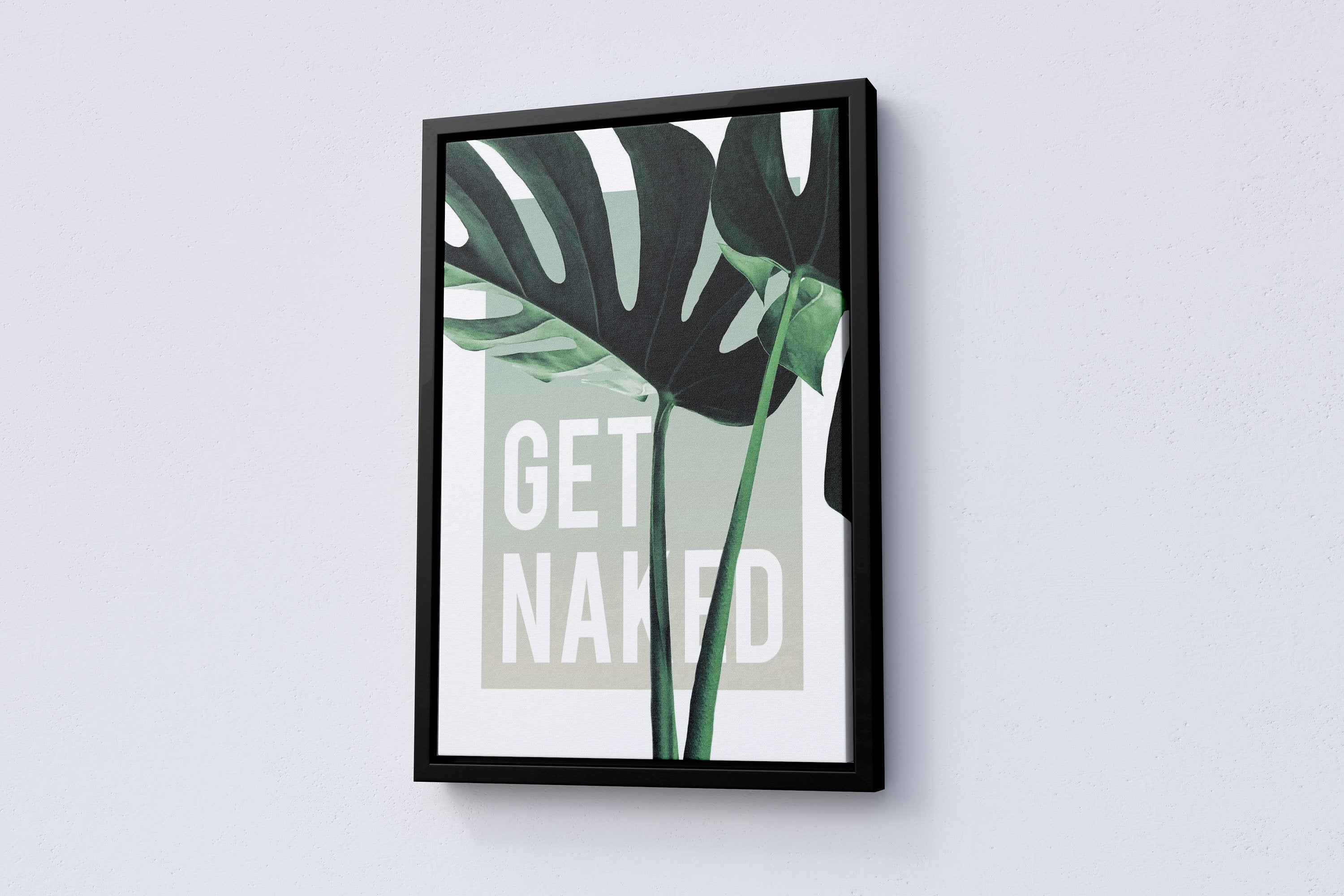 Get Naked Canvas Wall Art