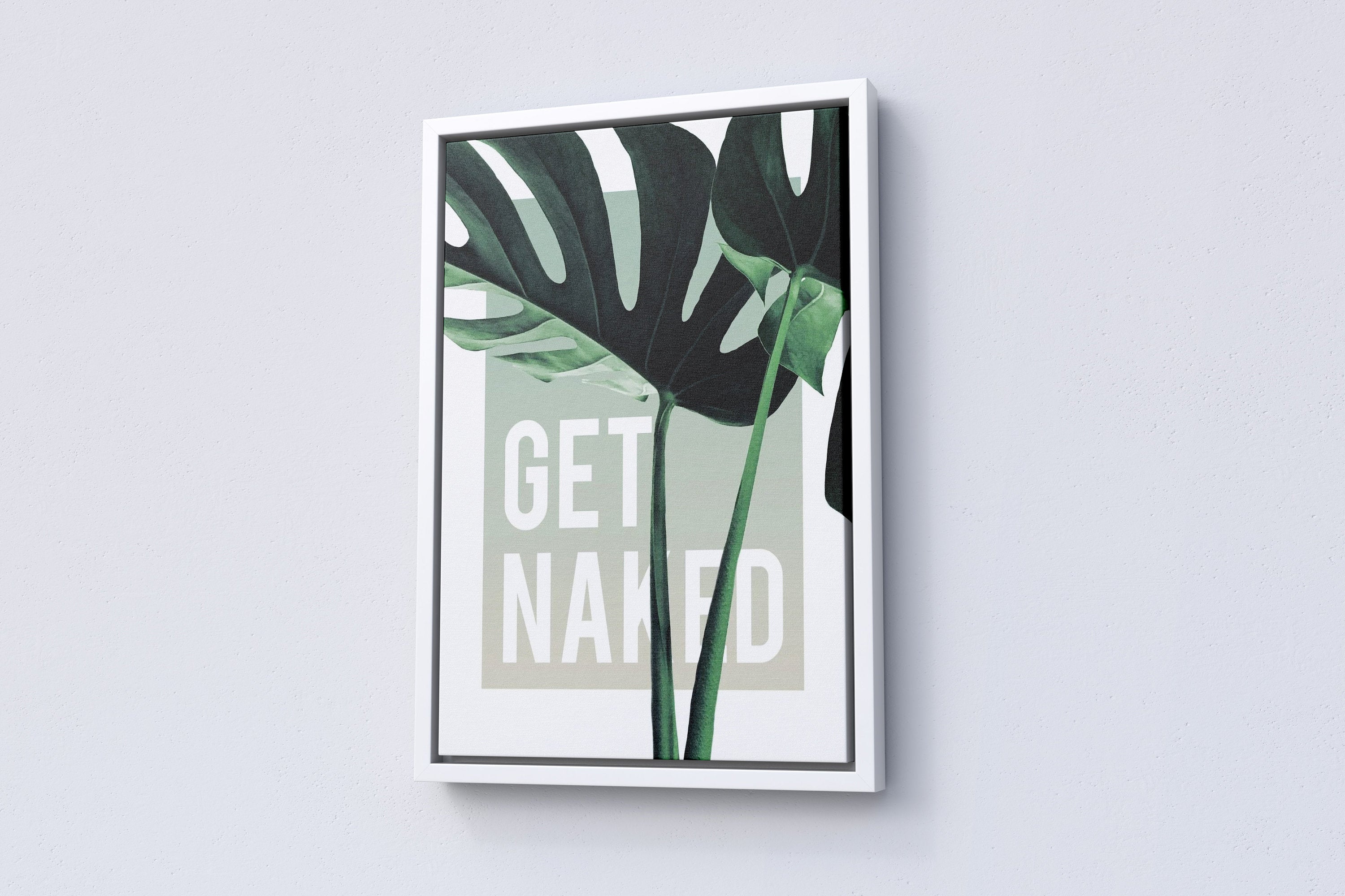 Get Naked Canvas Wall Art