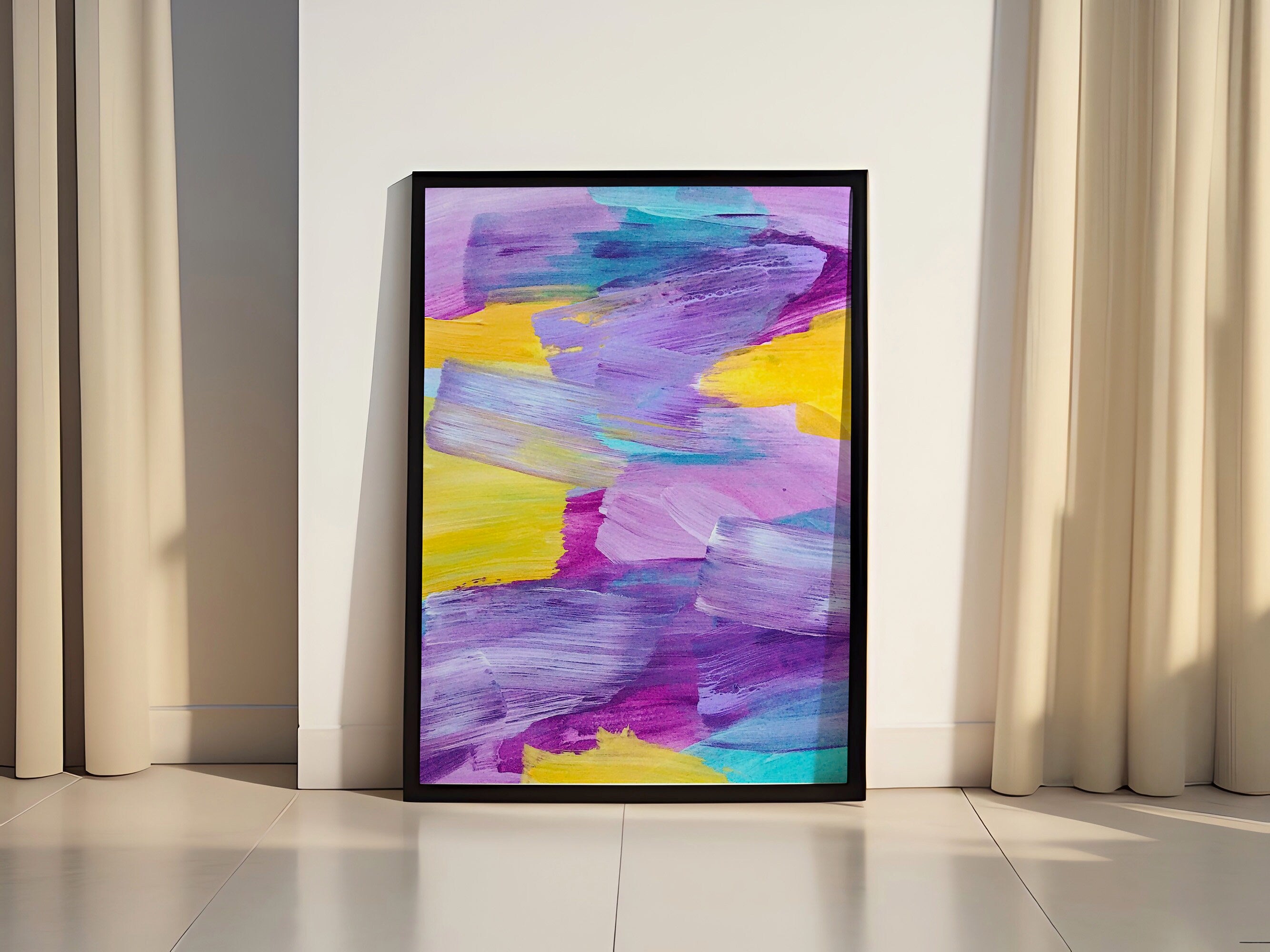 Abstract Boho Canvas  Wall Art