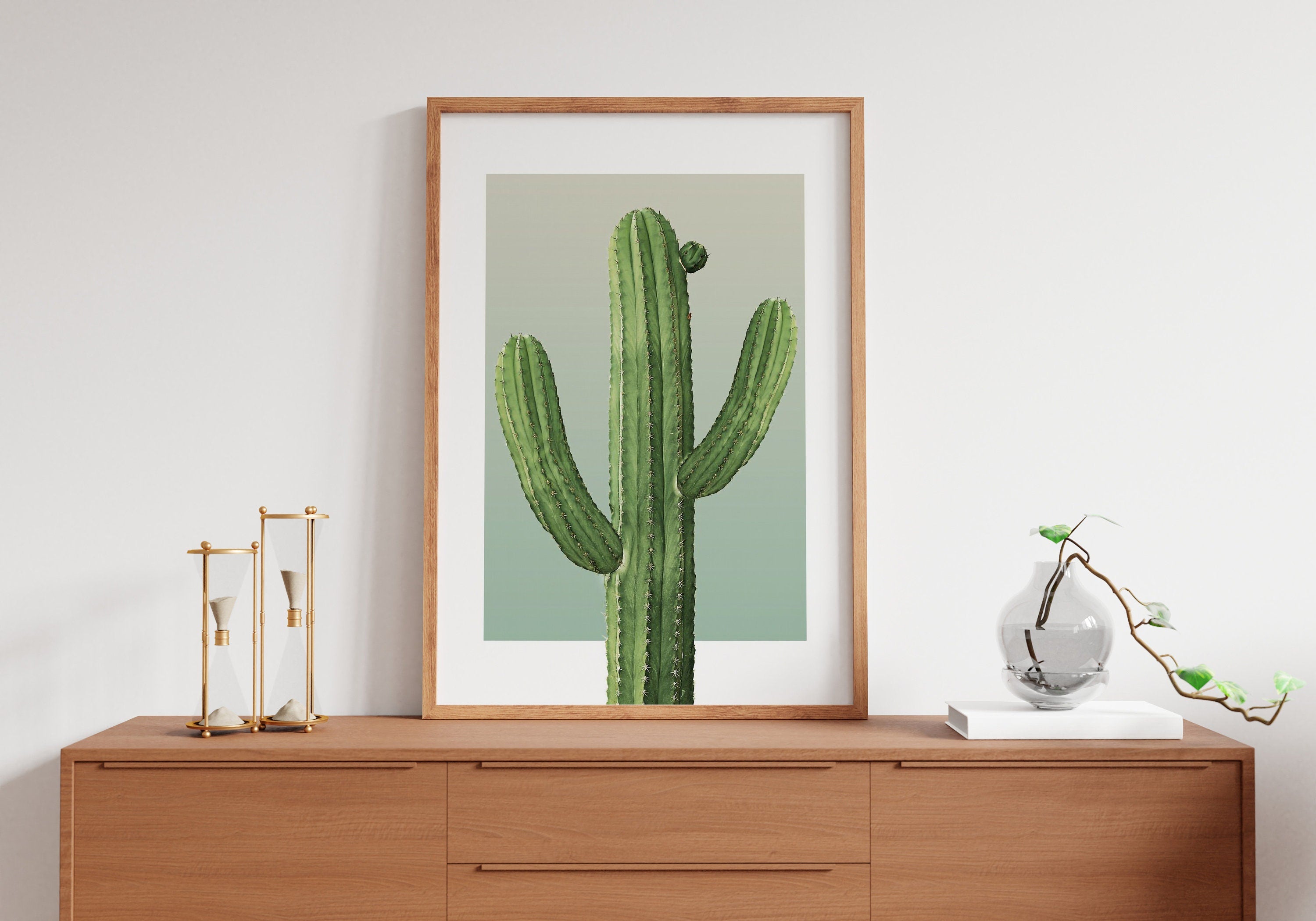 Boho Cactus Canvas Wall Art