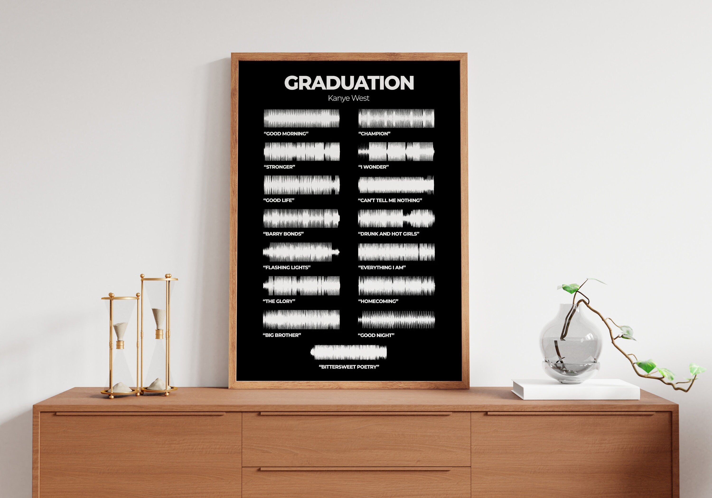 Kanye West Graduation Album Voice Canvas Print