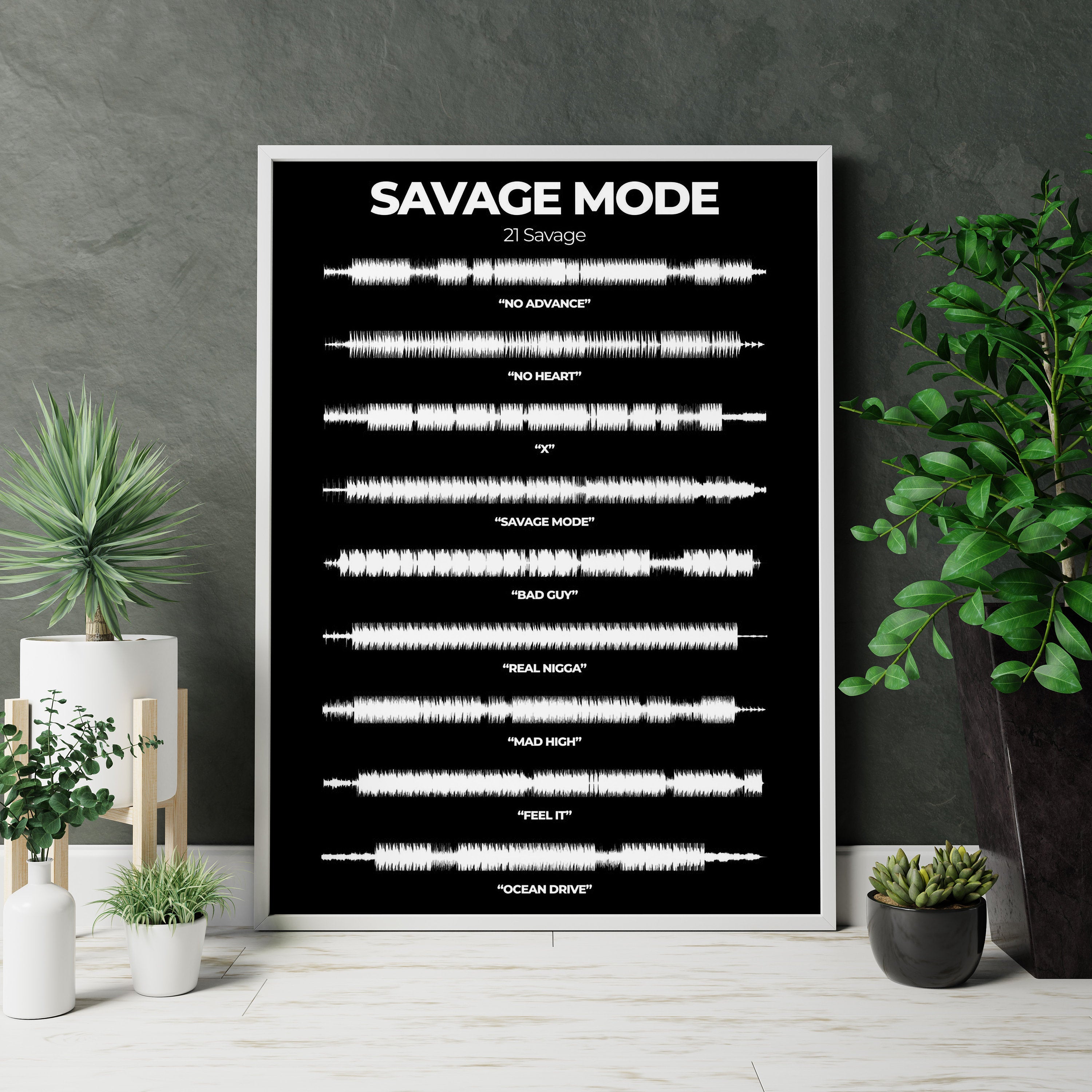 21 Savage Mode Album Canvas Poster