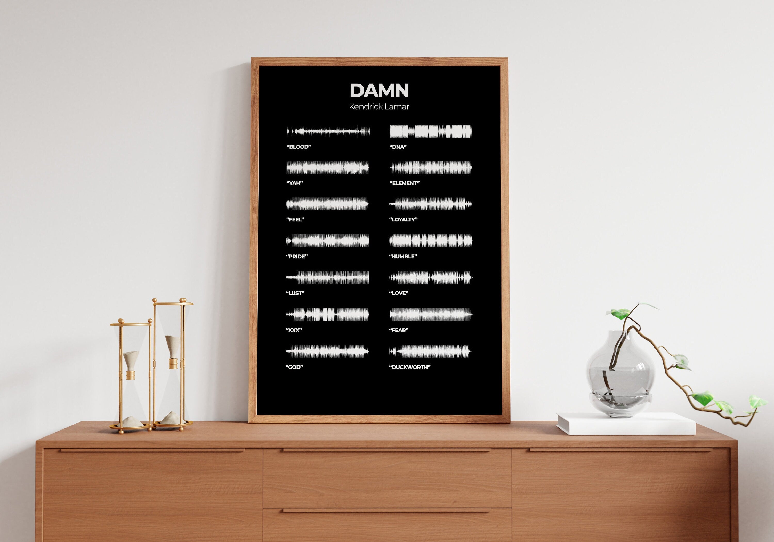 Kendrick Lamar DAMN Album Canvas Poster