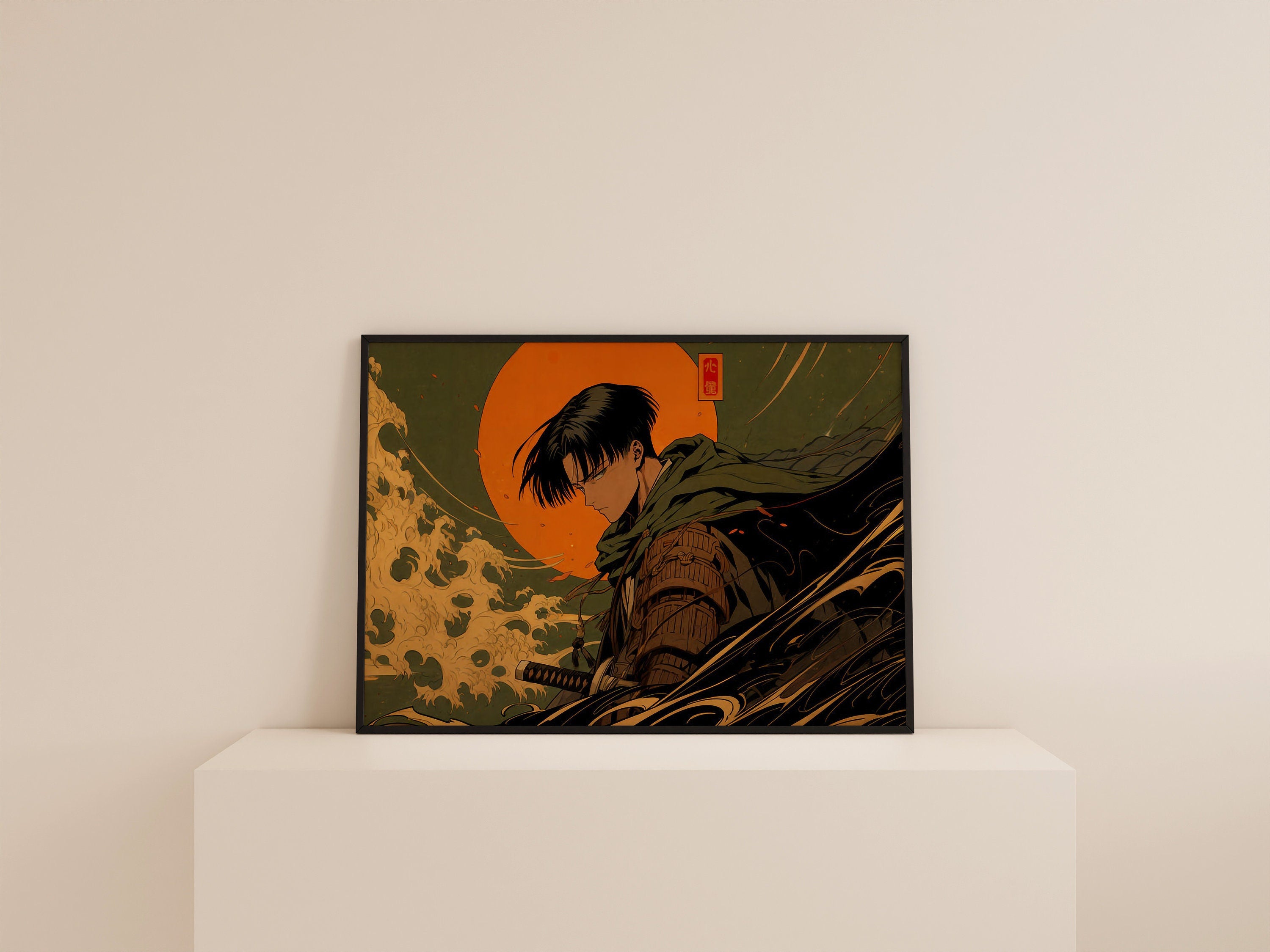 Anime Levi Ackerman Canvas Art