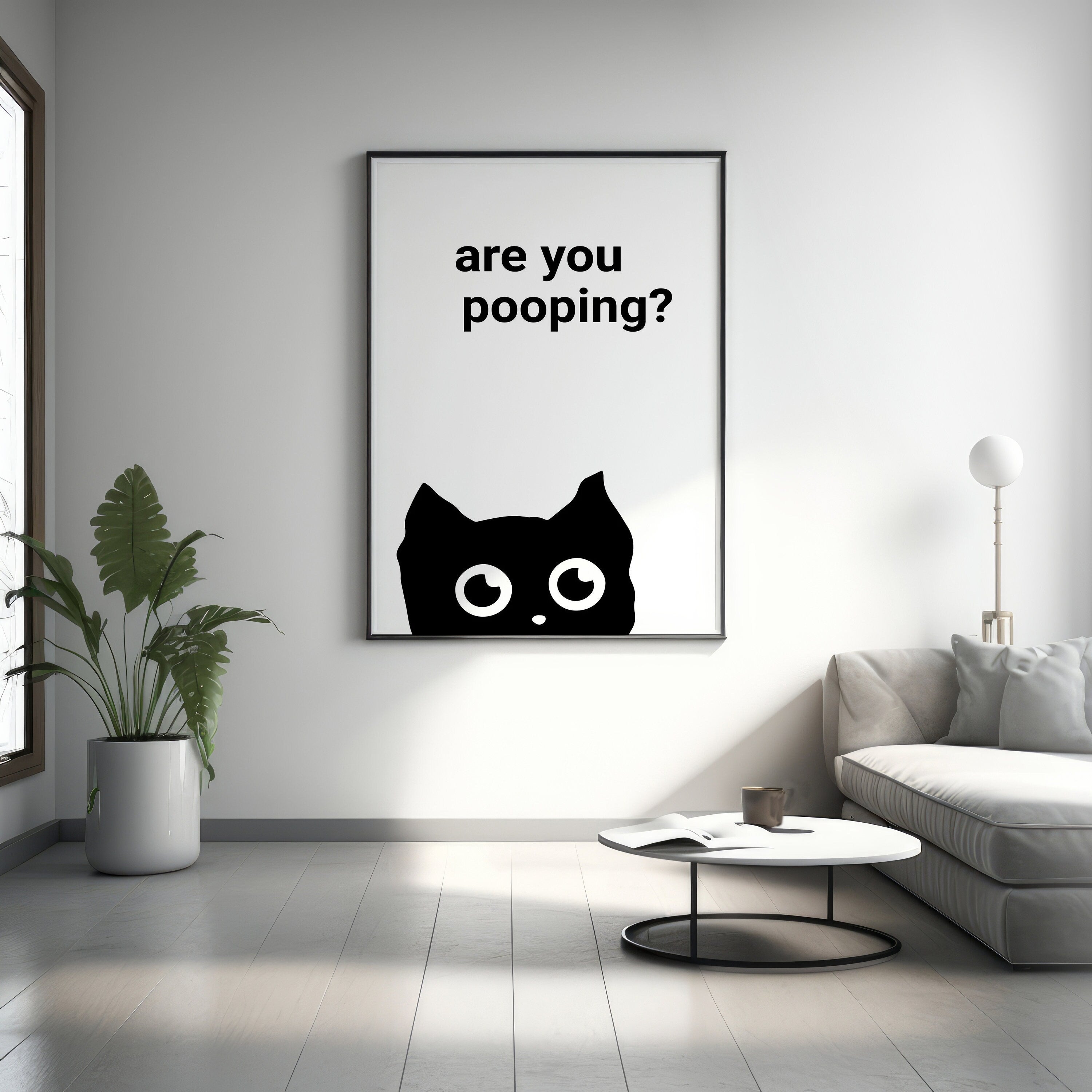 Cute Cat Canvas Wall Art