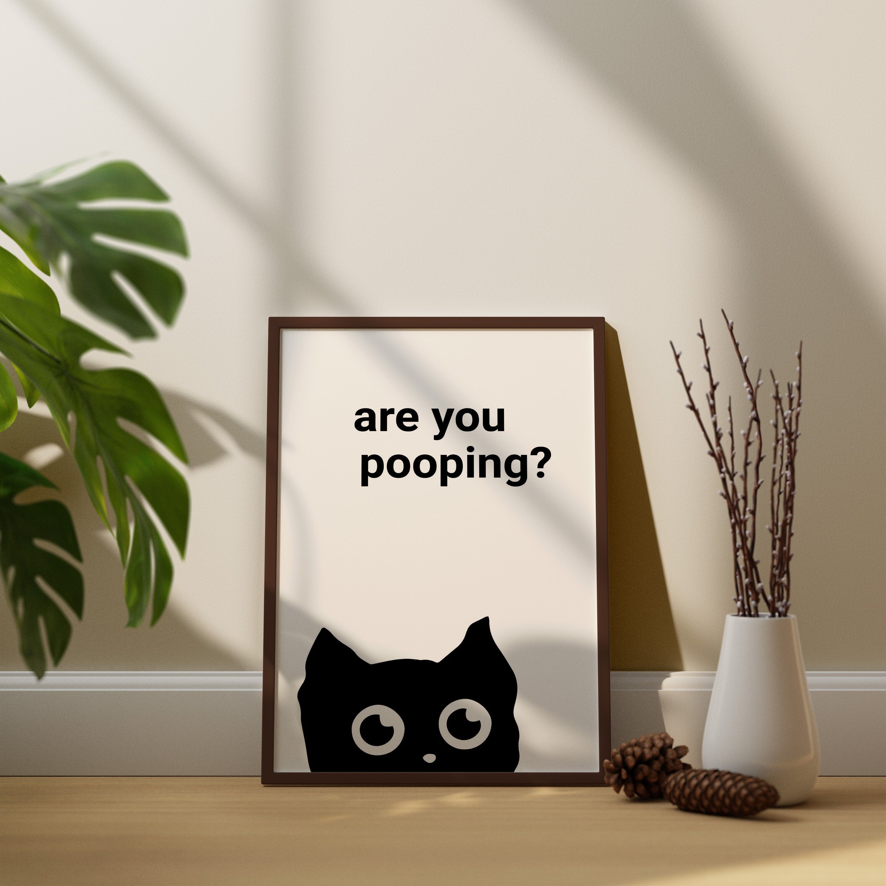 Cute Cat Canvas Wall Art