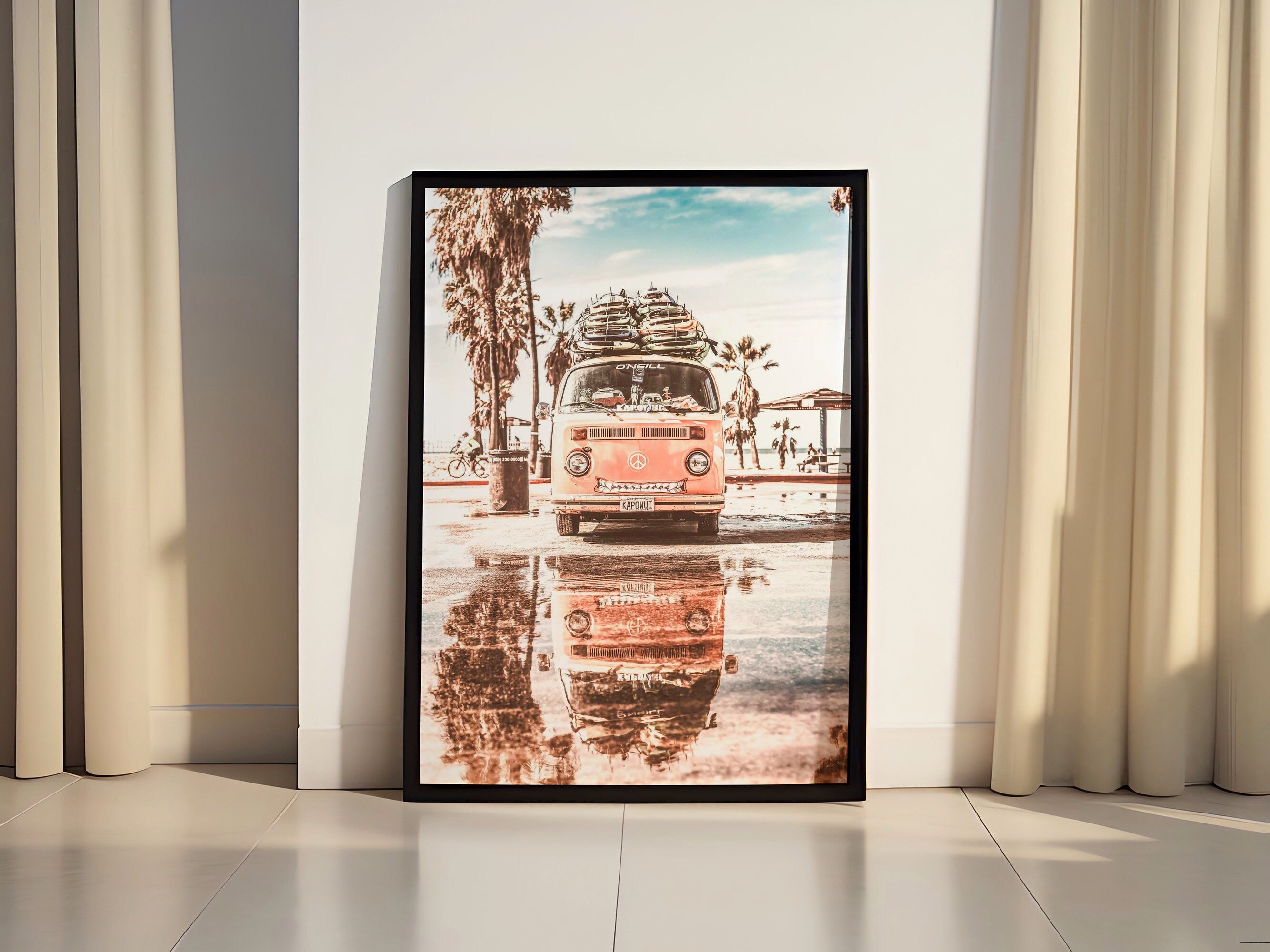 Retro Car Art Canvas