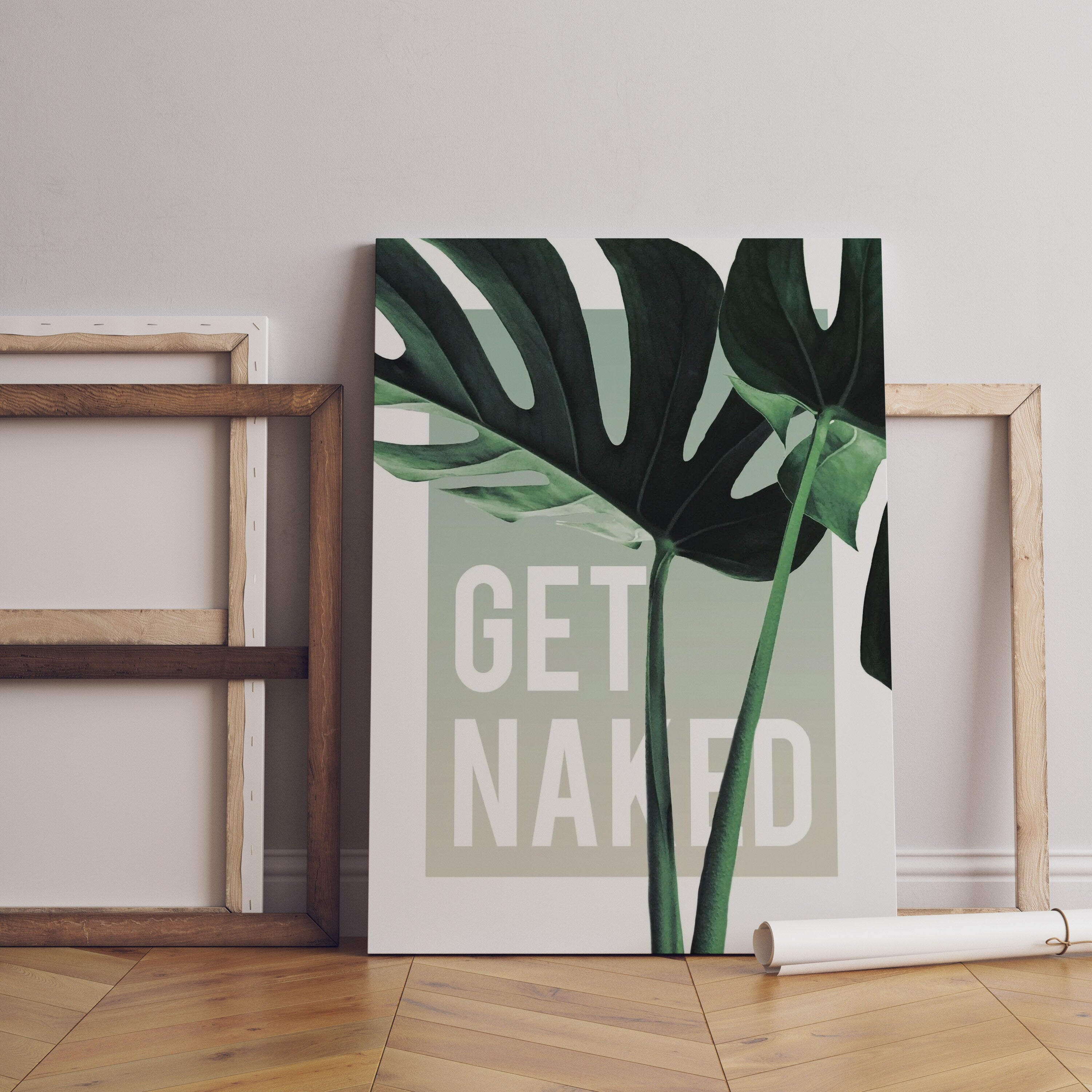 Get Naked Canvas Wall Art