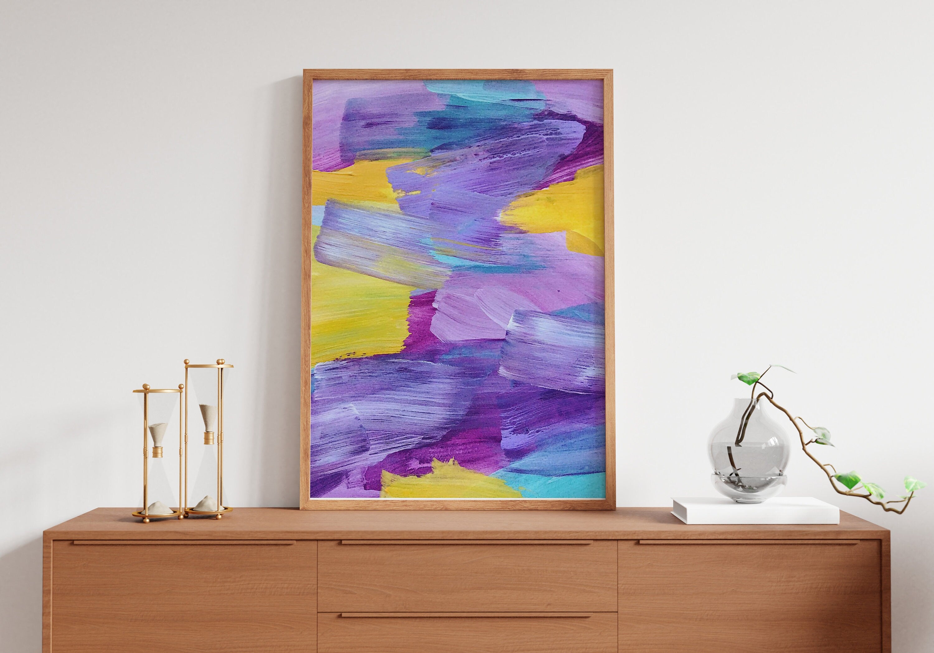 Abstract Boho Canvas  Wall Art