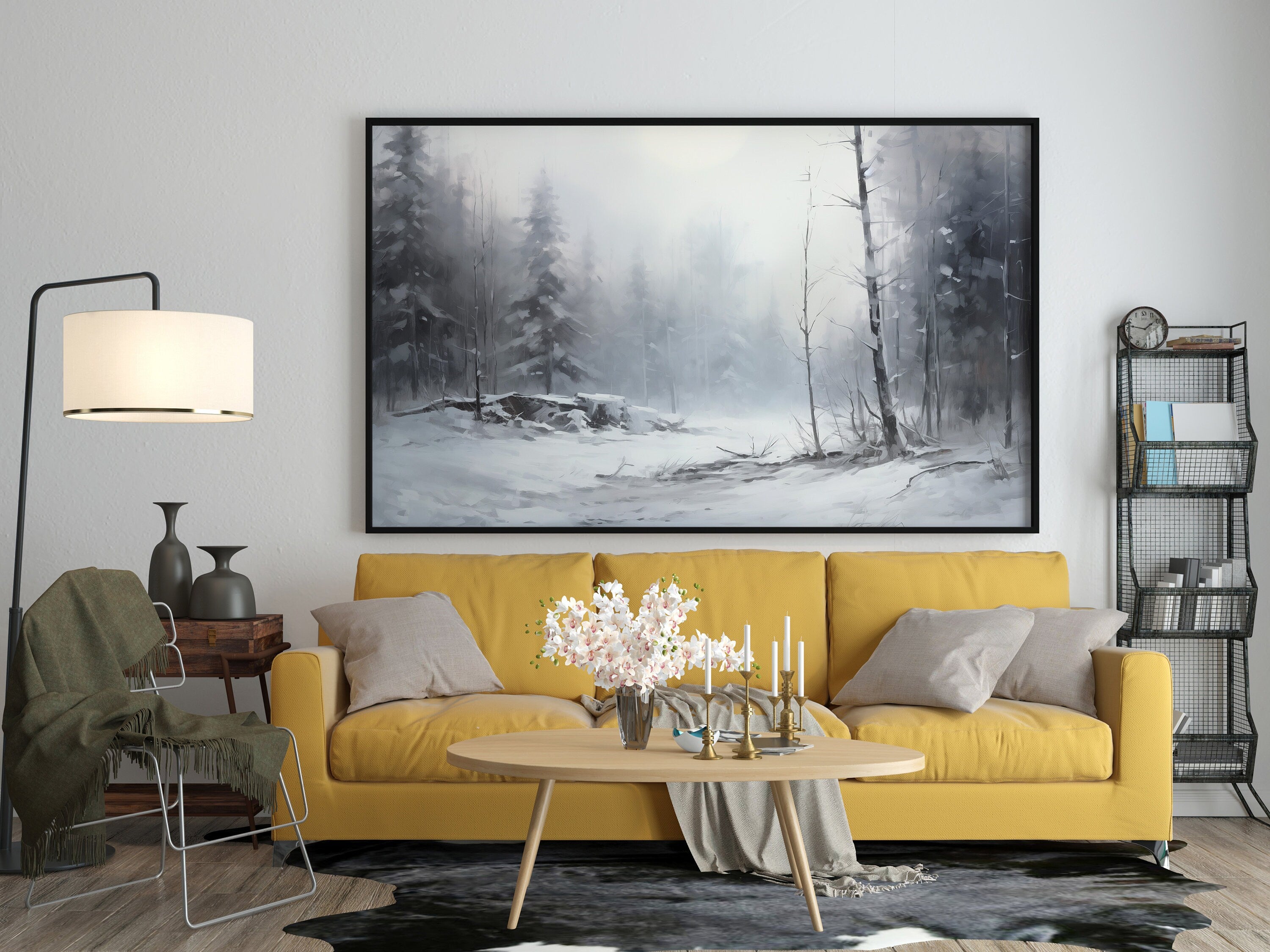 Winter Landscape Canvas Wall Art