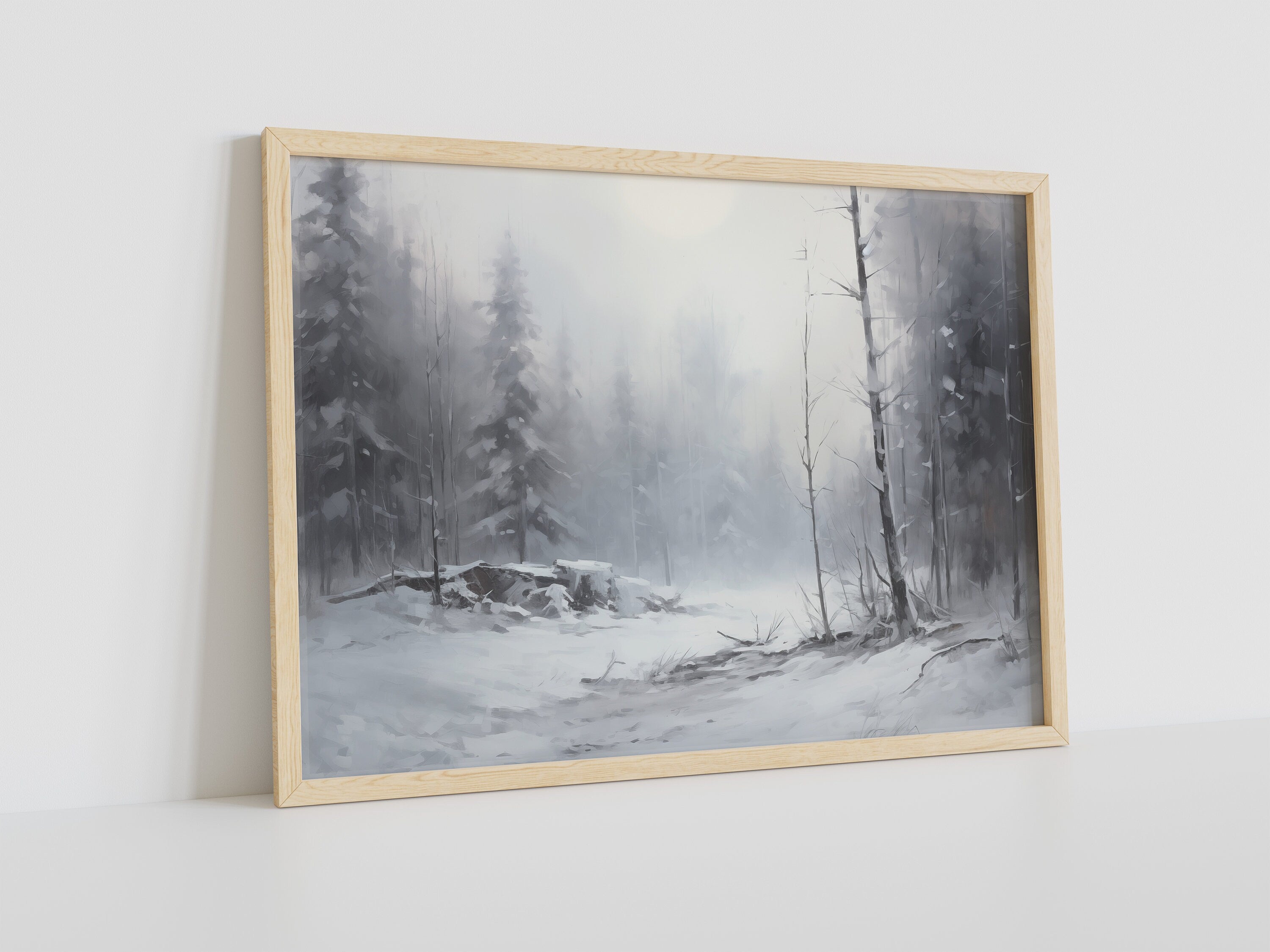 Winter Landscape Canvas Wall Art