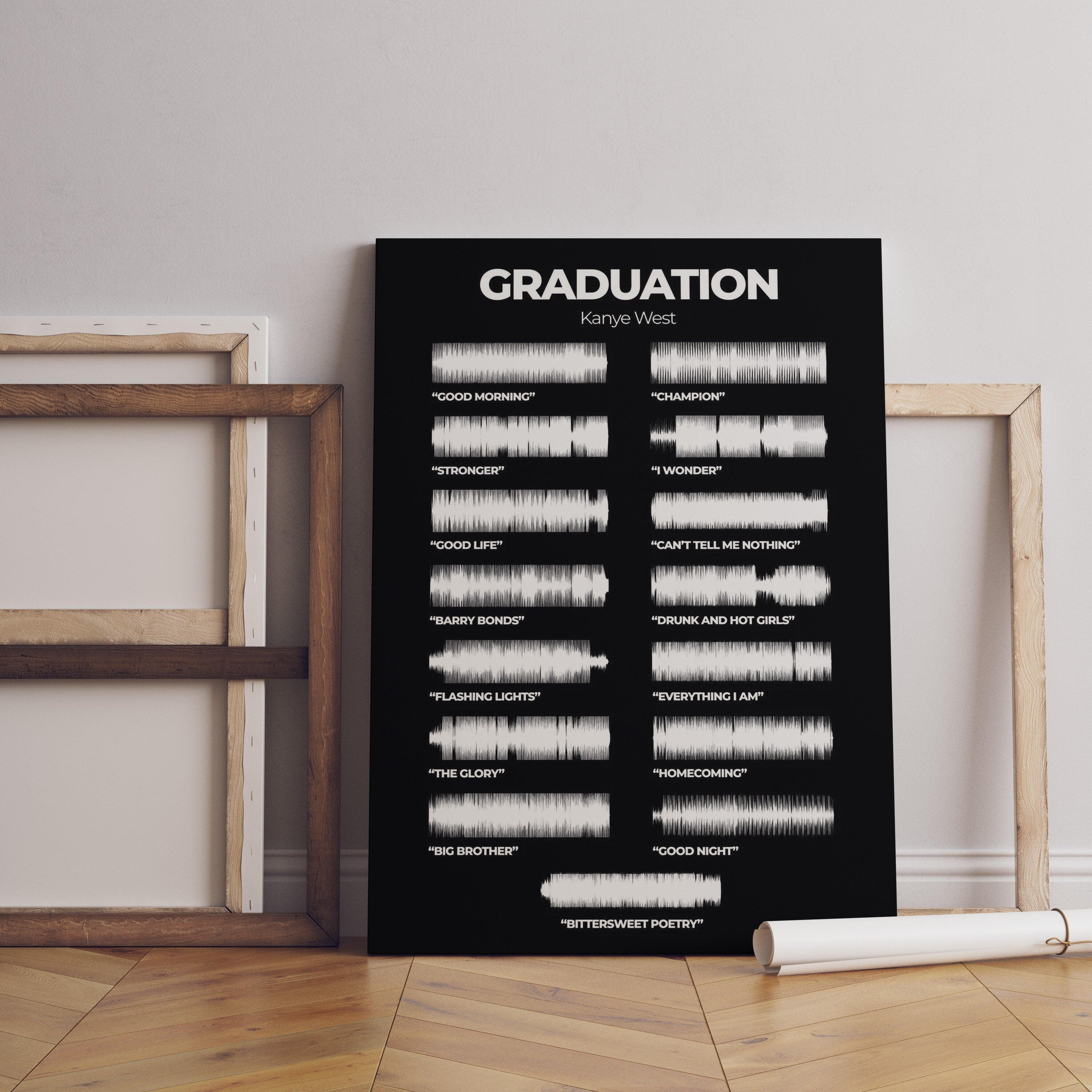 Kanye West Graduation Album Voice Canvas Print